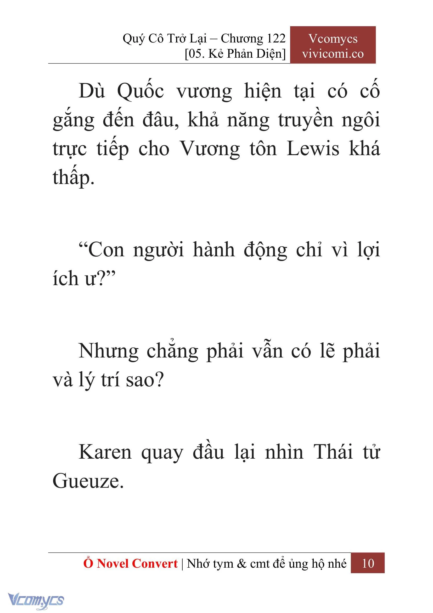 [Novel] Quý Cô Trở Lại Chapter  122 - 12