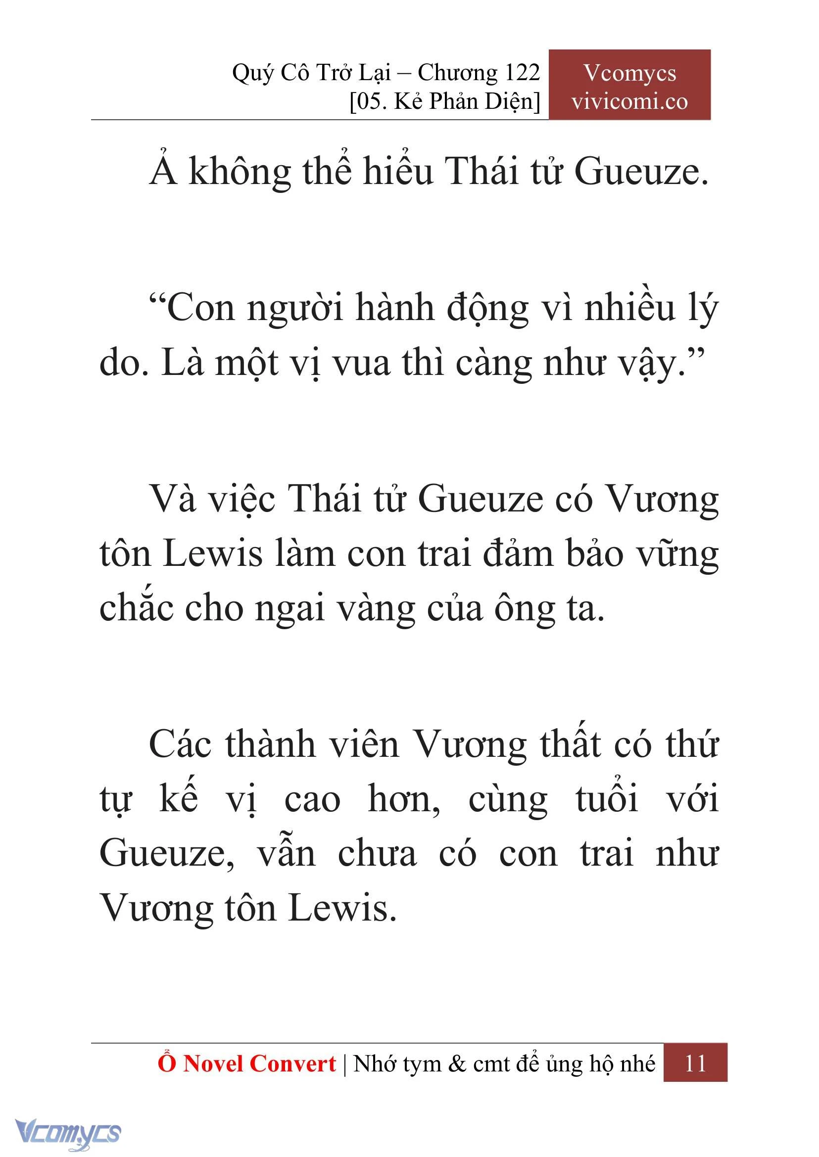[Novel] Quý Cô Trở Lại Chapter  122 - 13