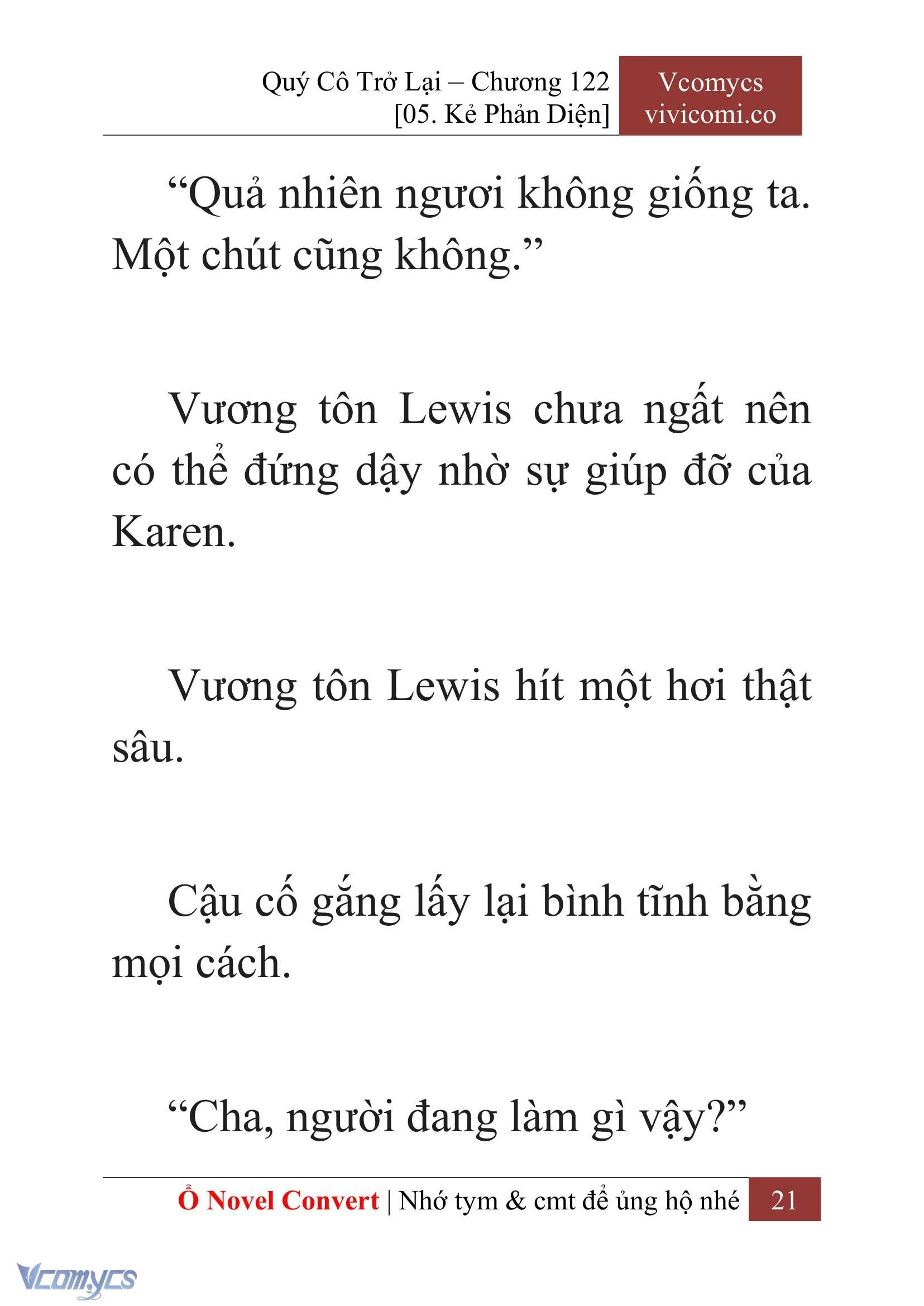 [Novel] Quý Cô Trở Lại Chapter  122 - 23