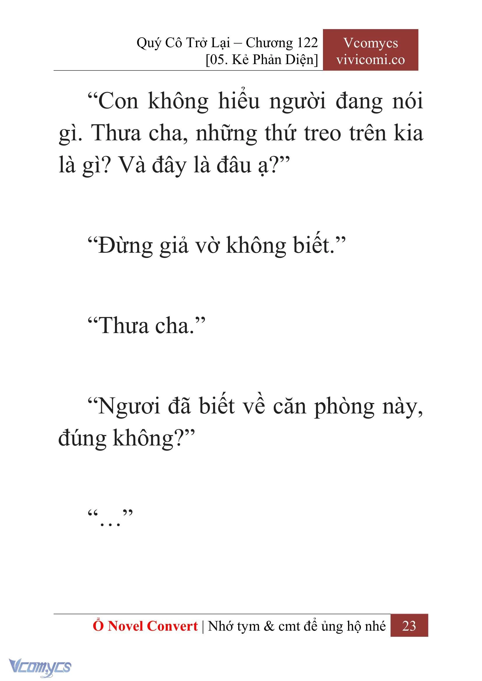 [Novel] Quý Cô Trở Lại Chapter  122 - 25