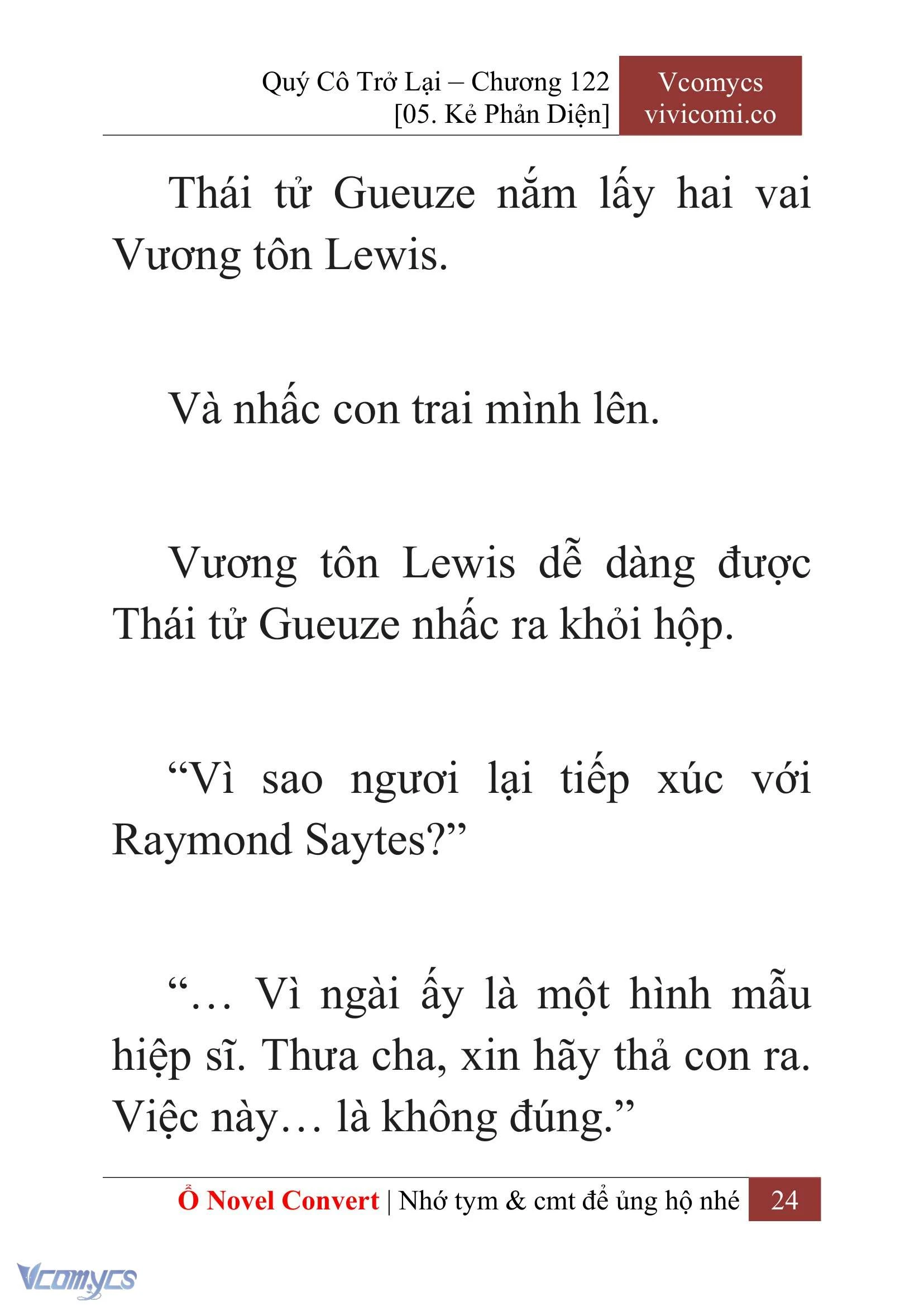 [Novel] Quý Cô Trở Lại Chapter  122 - 26