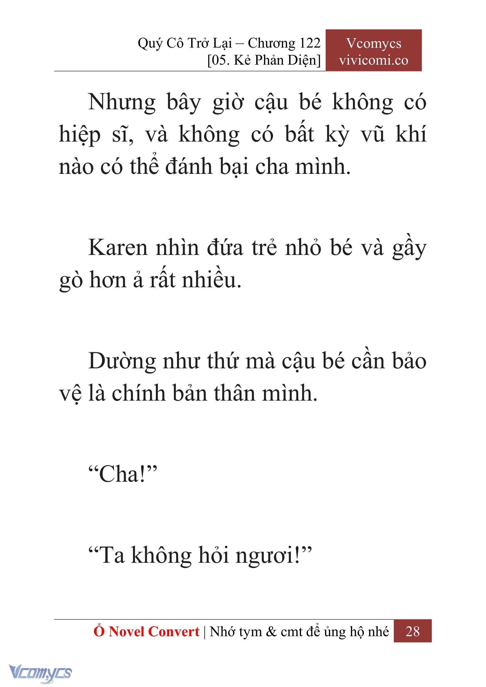 [Novel] Quý Cô Trở Lại Chapter  122 - 30
