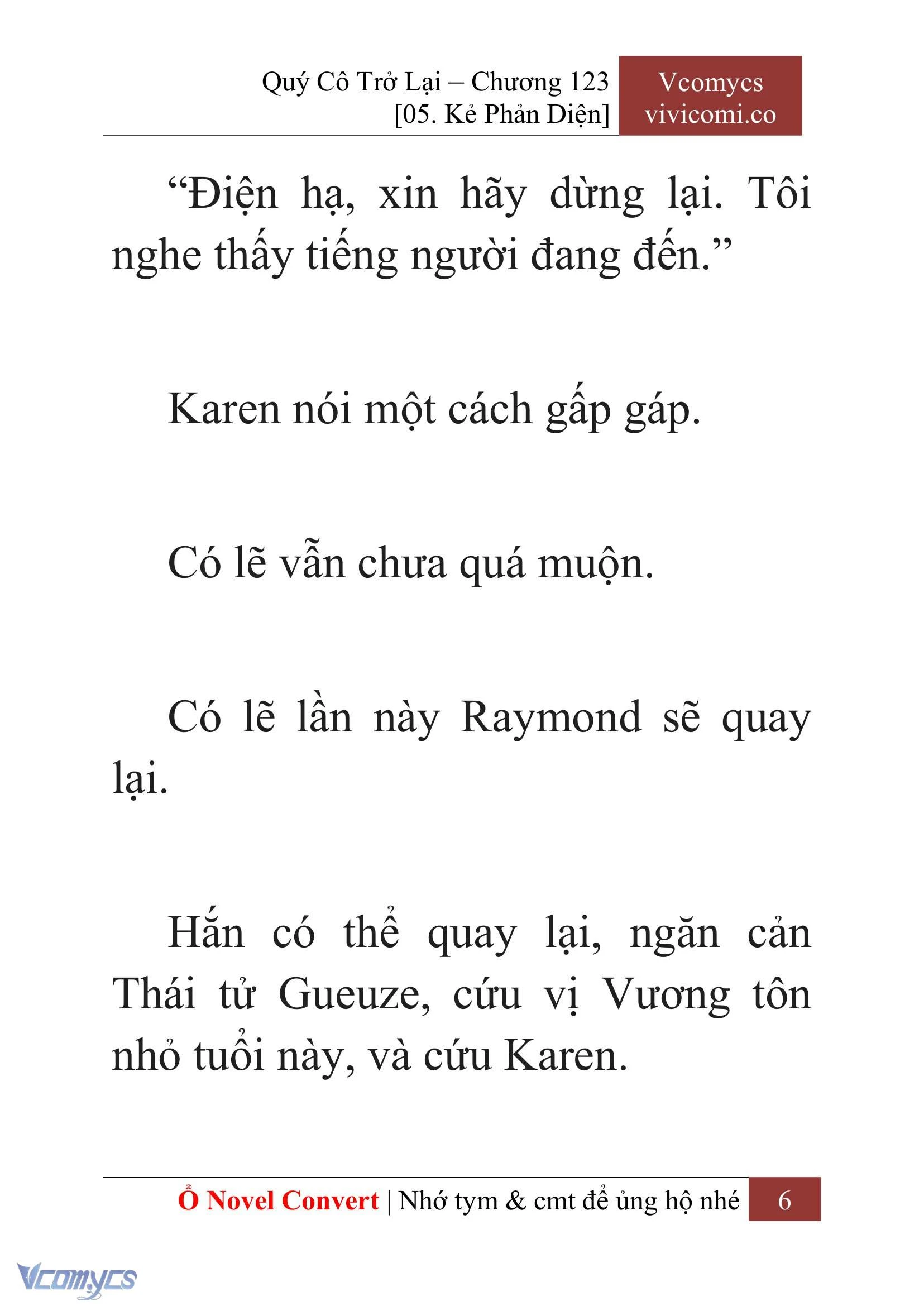 [Novel] Quý Cô Trở Lại Chapter  123 - 8