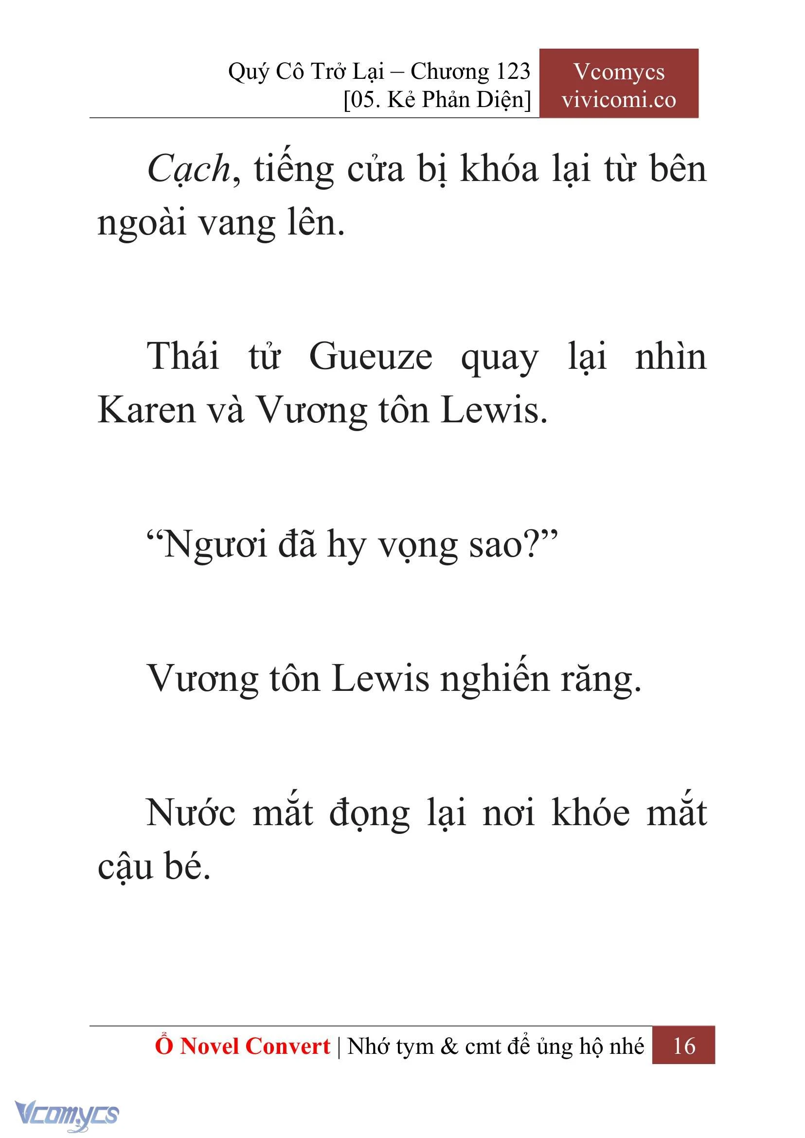 [Novel] Quý Cô Trở Lại Chapter  123 - 18