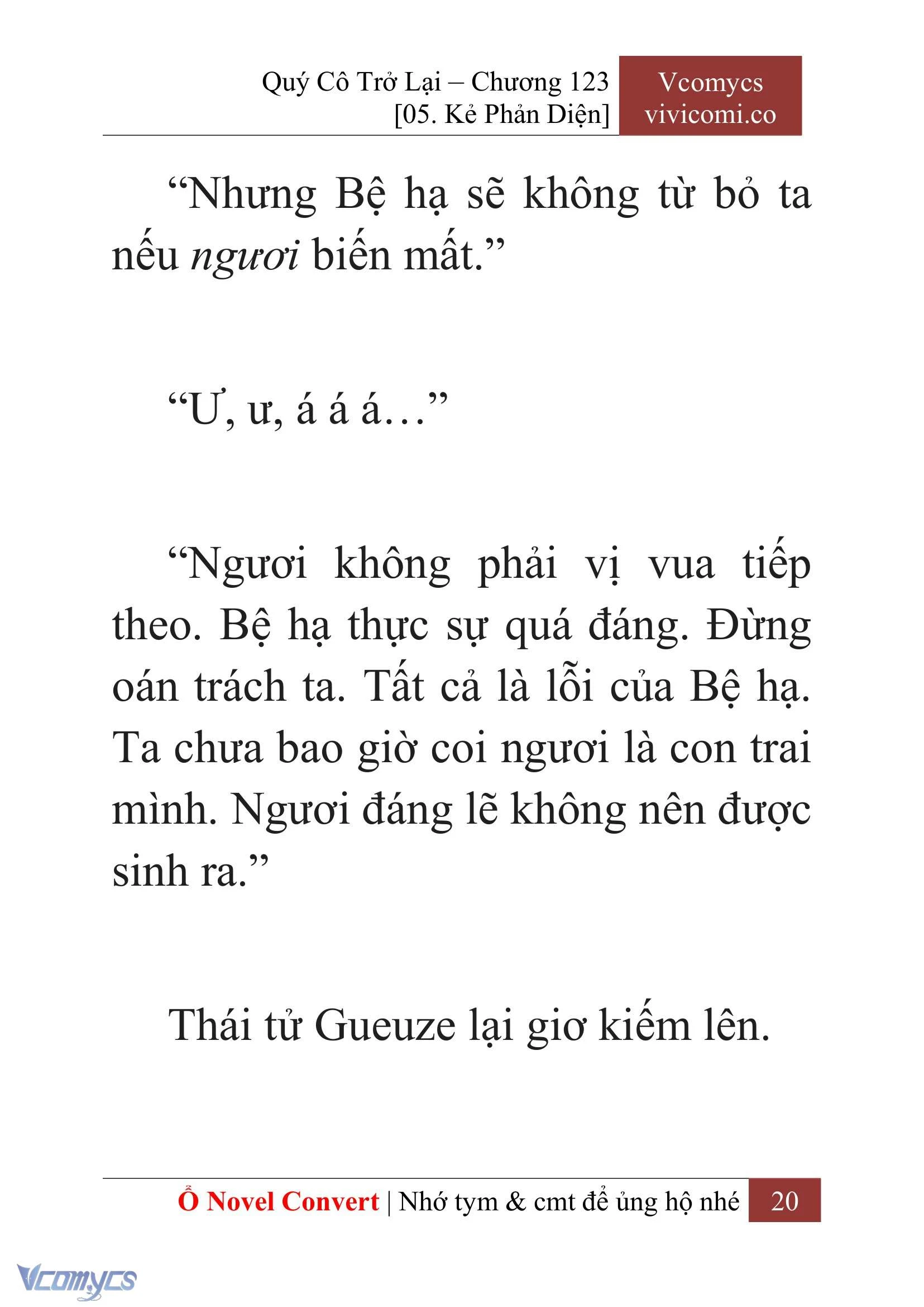 [Novel] Quý Cô Trở Lại Chapter  123 - 22