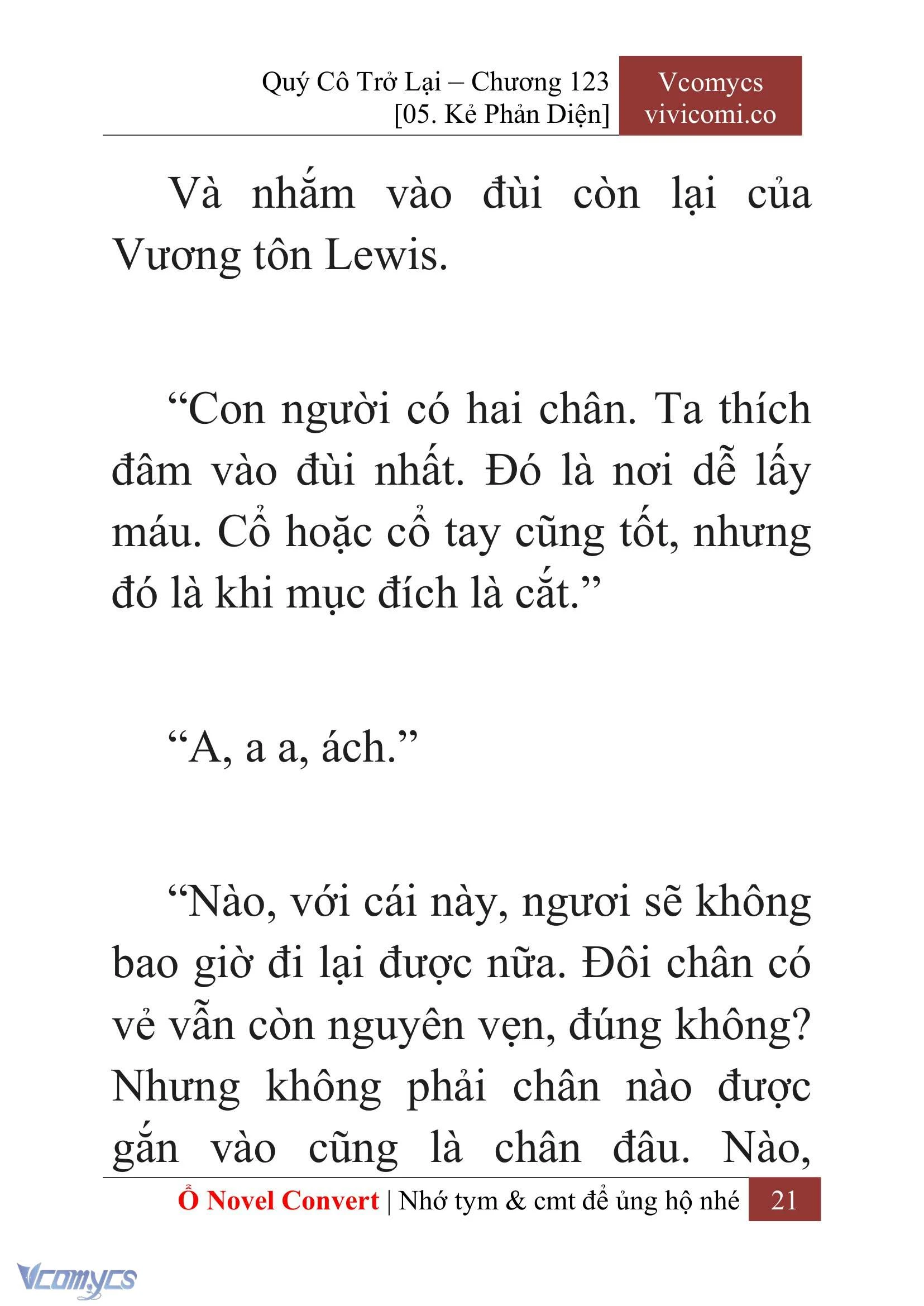 [Novel] Quý Cô Trở Lại Chapter  123 - 23