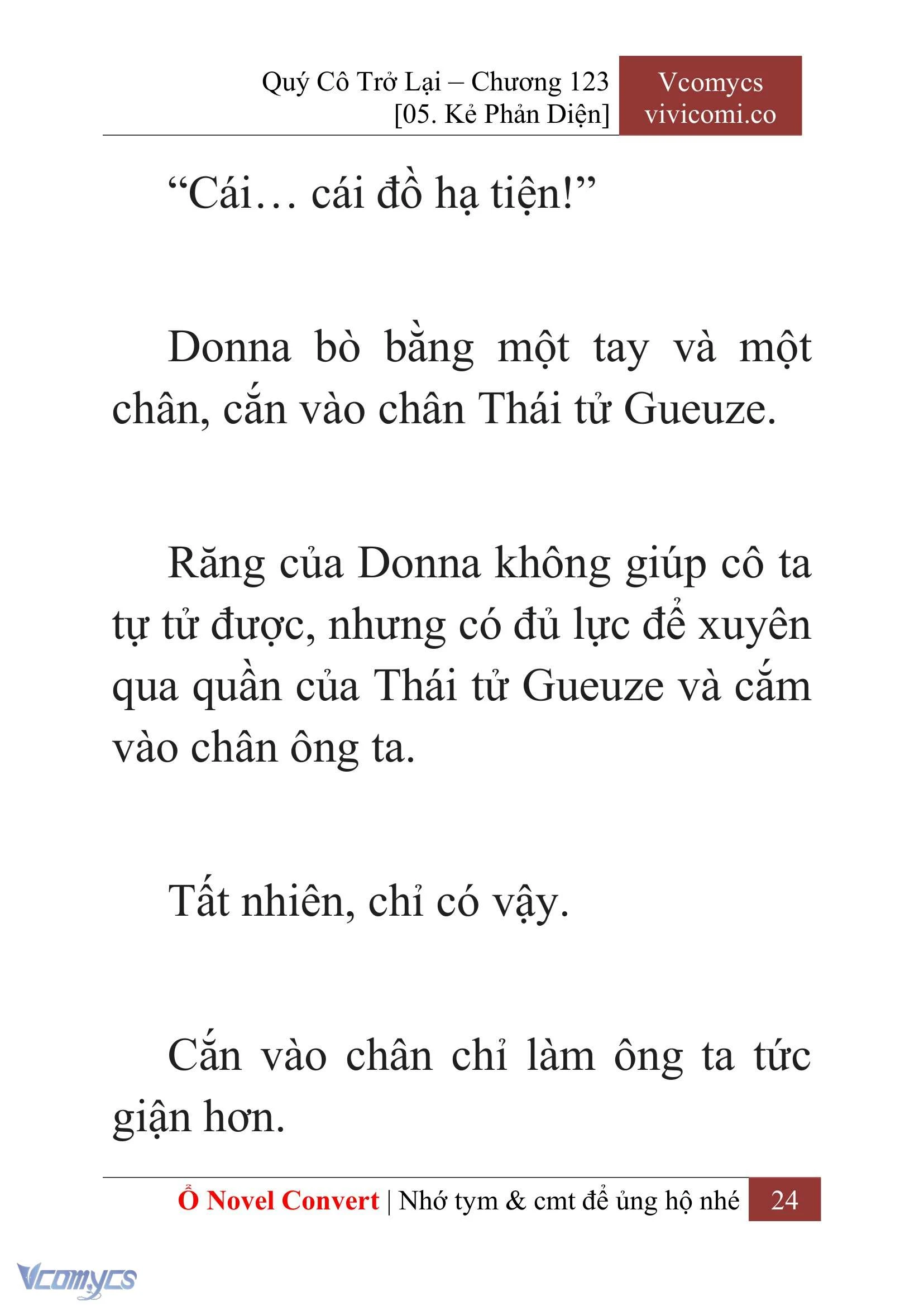 [Novel] Quý Cô Trở Lại Chapter  123 - 26