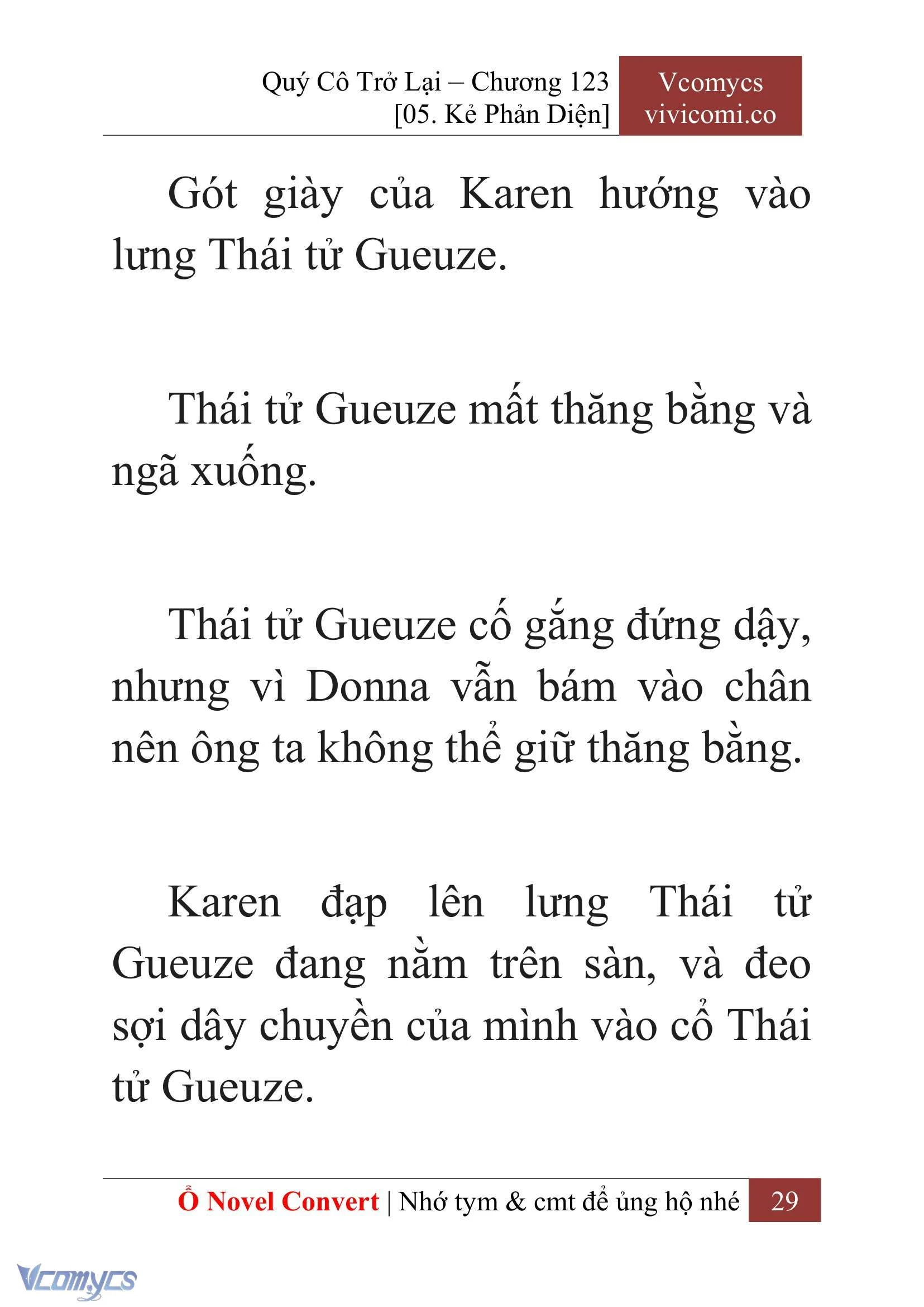 [Novel] Quý Cô Trở Lại Chapter  123 - 31