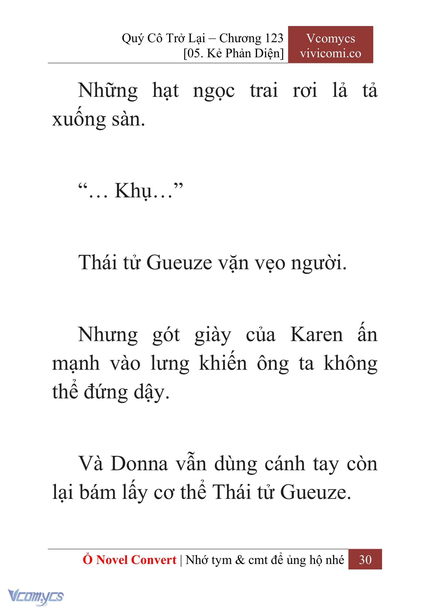 [Novel] Quý Cô Trở Lại Chapter  123 - 32