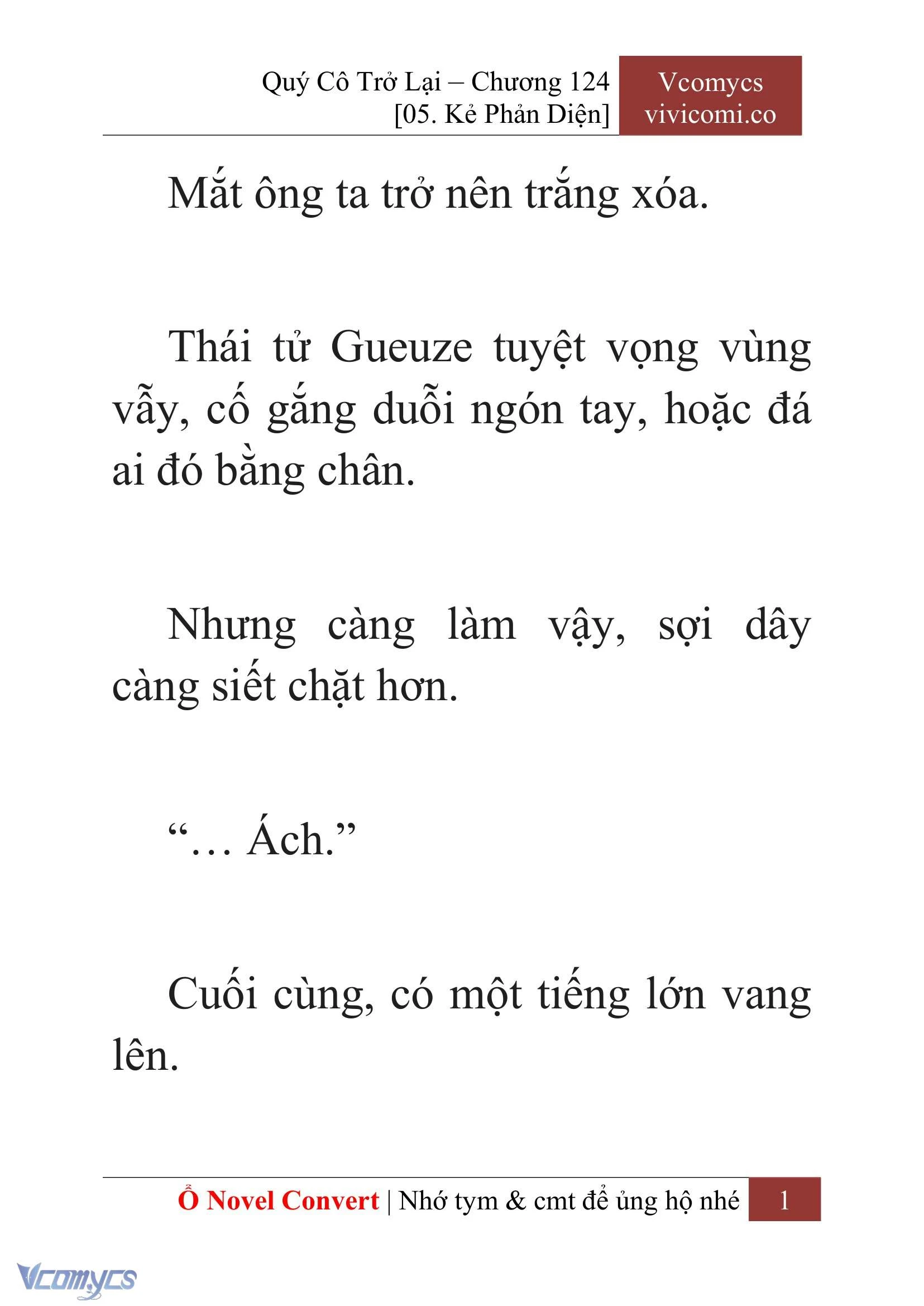 [Novel] Quý Cô Trở Lại Chapter  124 - 3