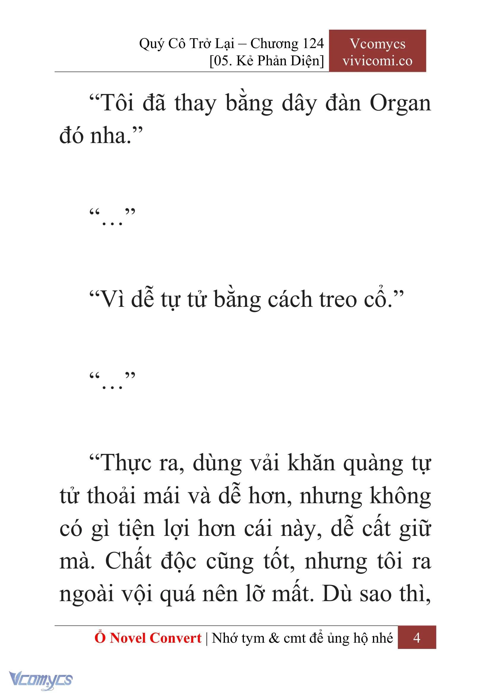 [Novel] Quý Cô Trở Lại Chapter  124 - 6