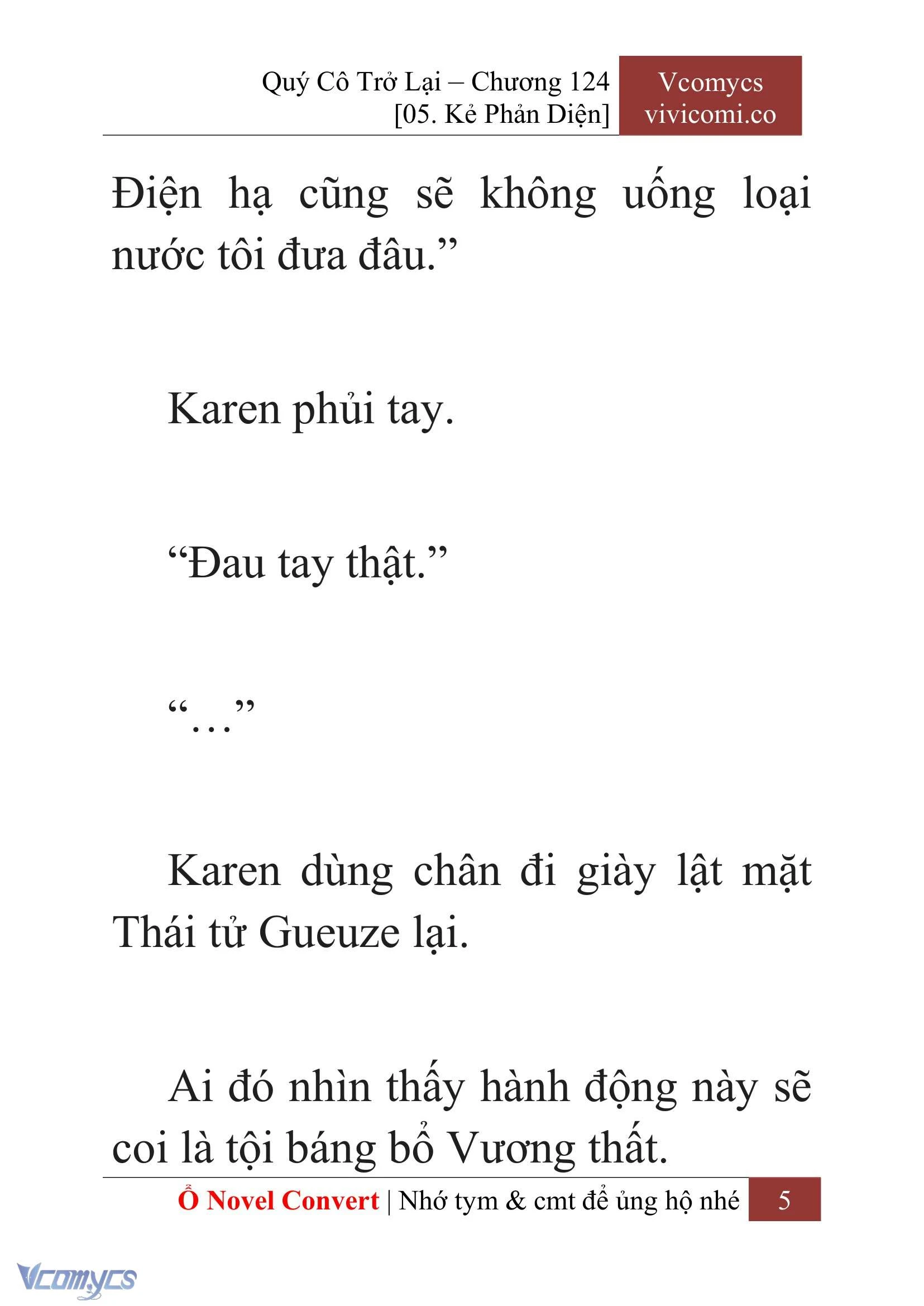 [Novel] Quý Cô Trở Lại Chapter  124 - 7