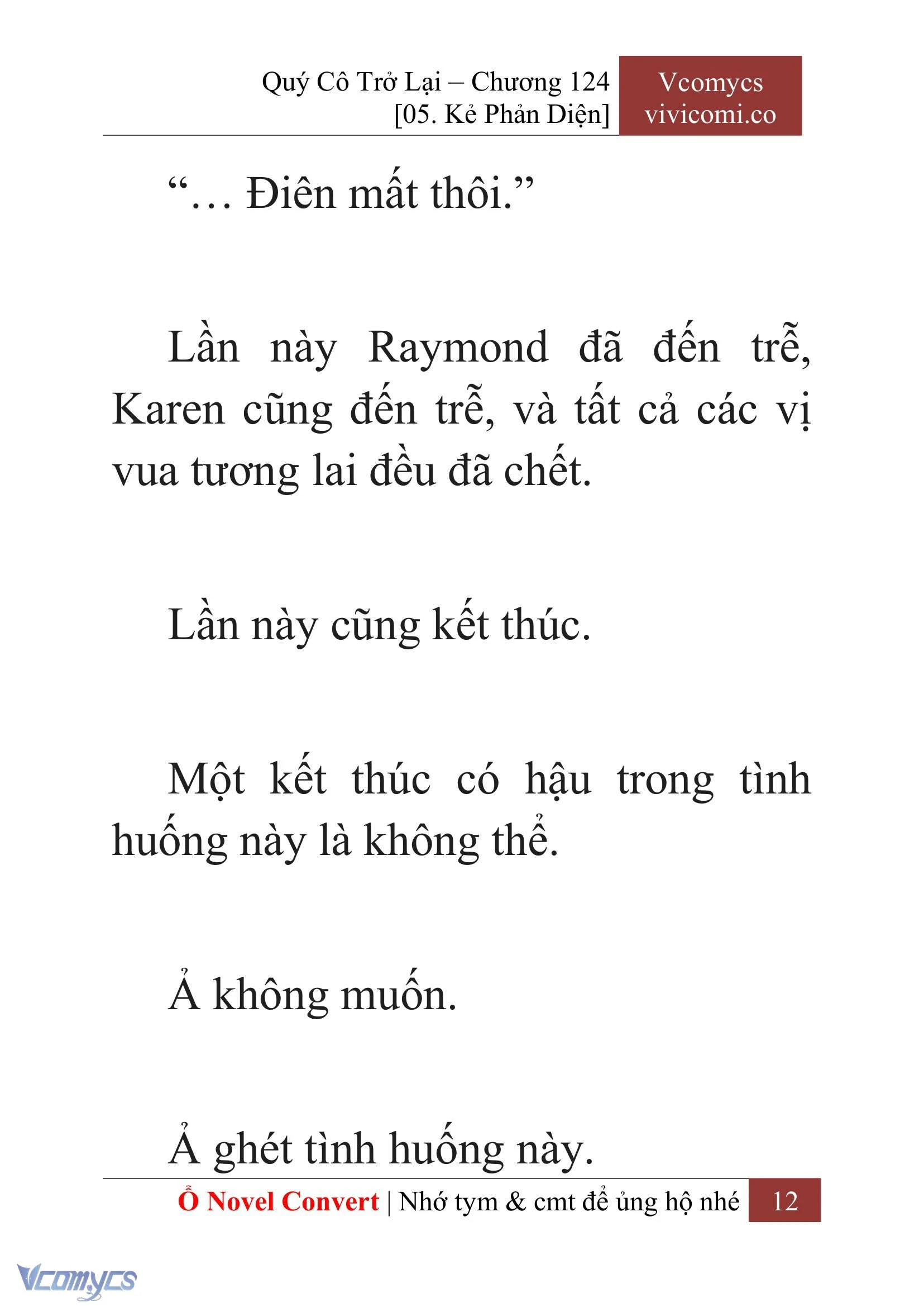 [Novel] Quý Cô Trở Lại Chapter  124 - 14