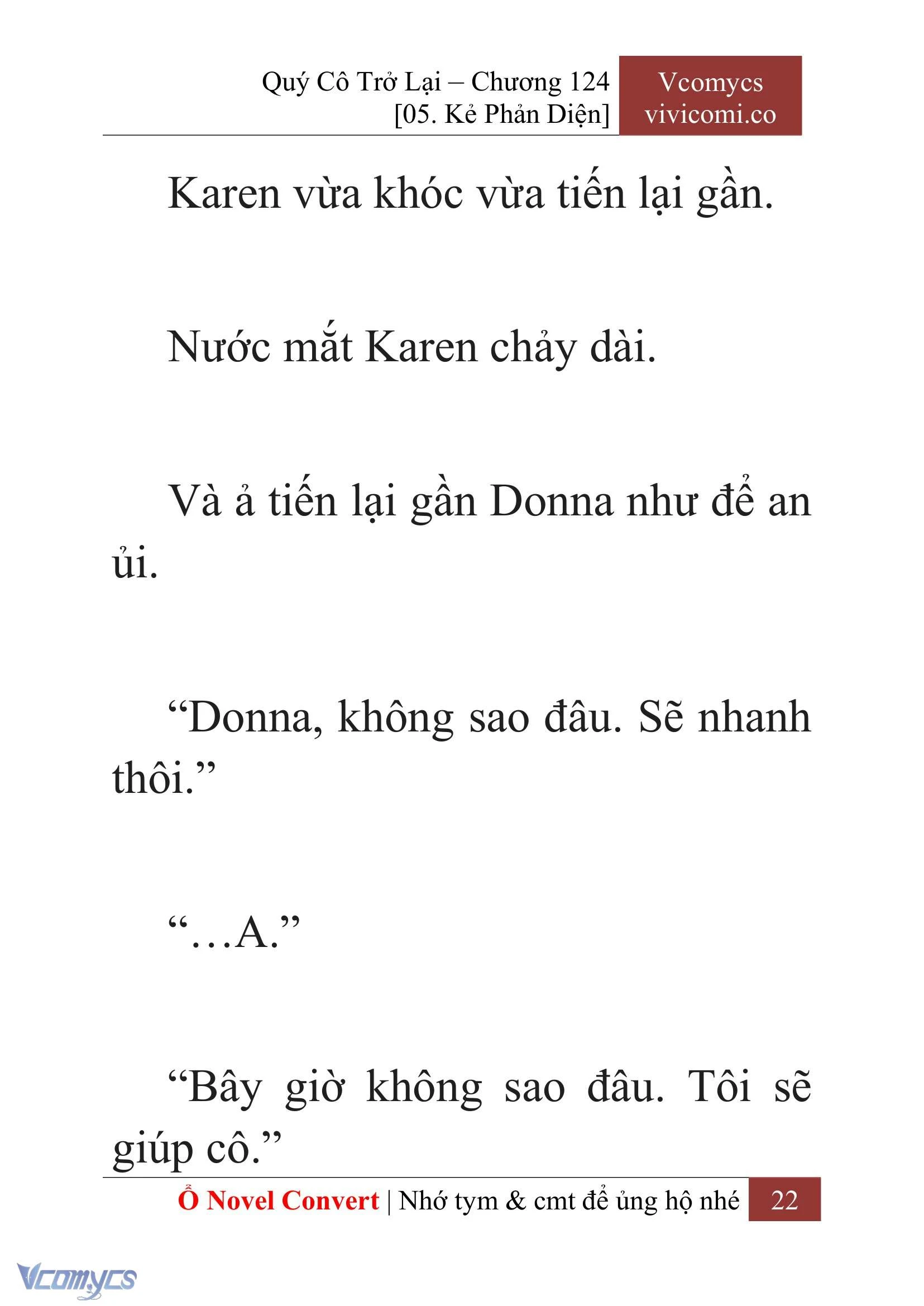 [Novel] Quý Cô Trở Lại Chapter  124 - 24