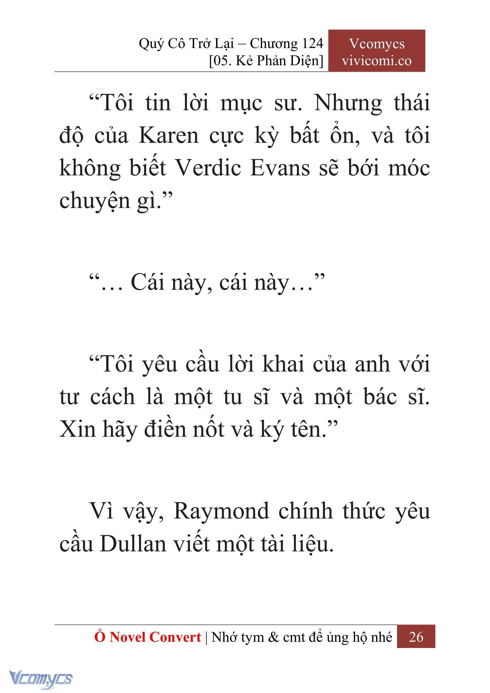 [Novel] Quý Cô Trở Lại Chapter  124 - 28