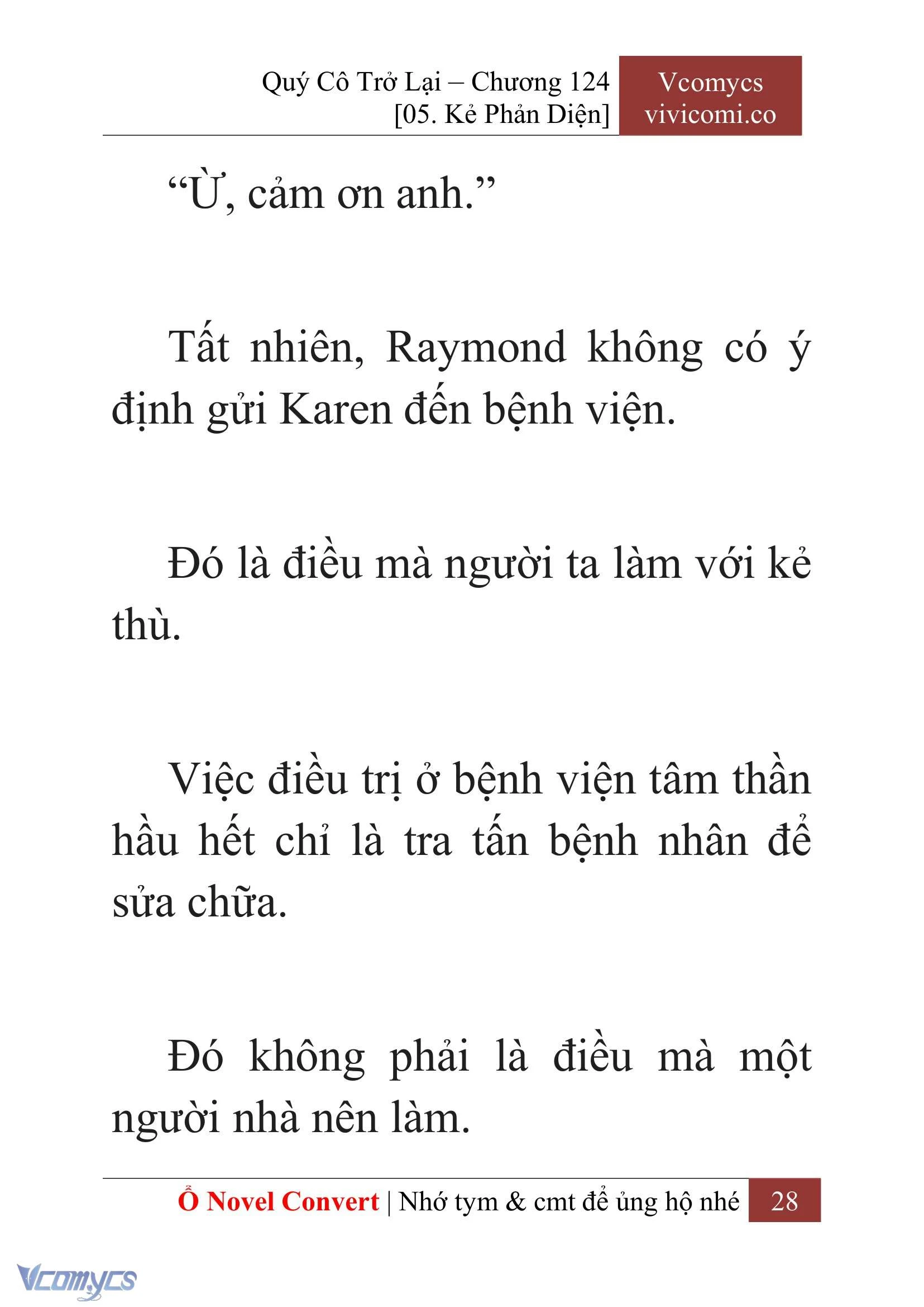 [Novel] Quý Cô Trở Lại Chapter  124 - 30
