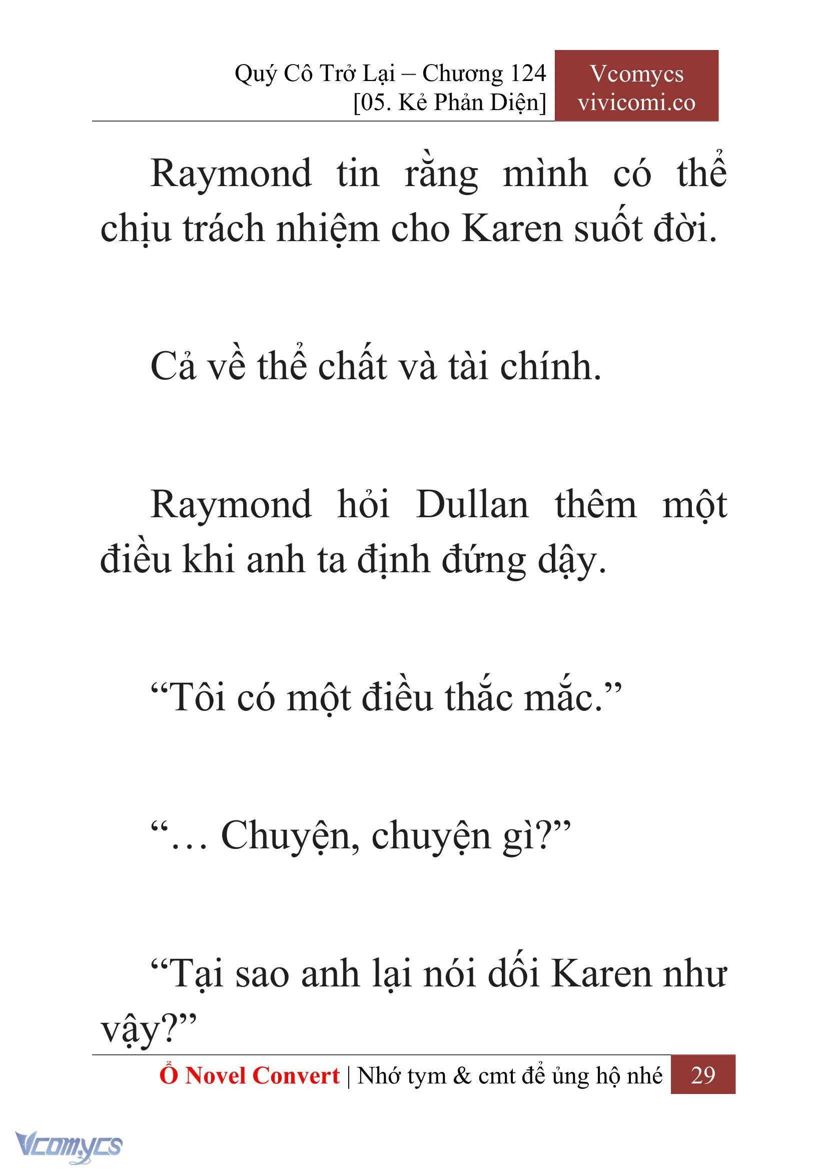 [Novel] Quý Cô Trở Lại Chapter  124 - 31