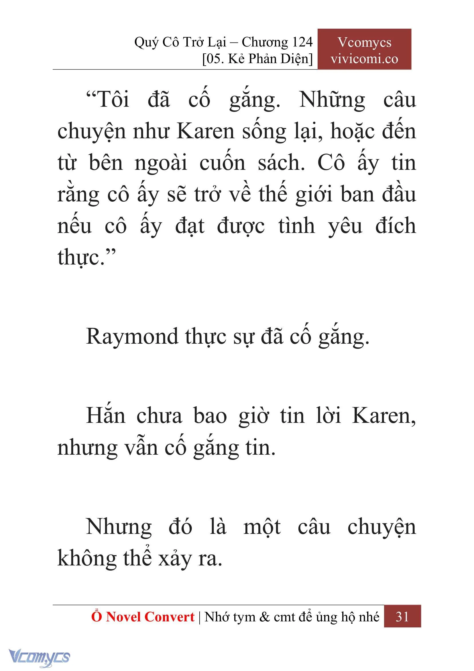 [Novel] Quý Cô Trở Lại Chapter  124 - 33