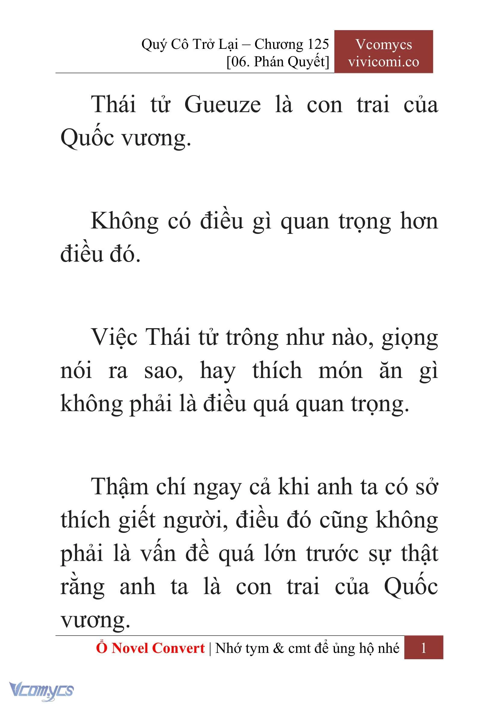 [Novel] Quý Cô Trở Lại Chapter  125 - 3