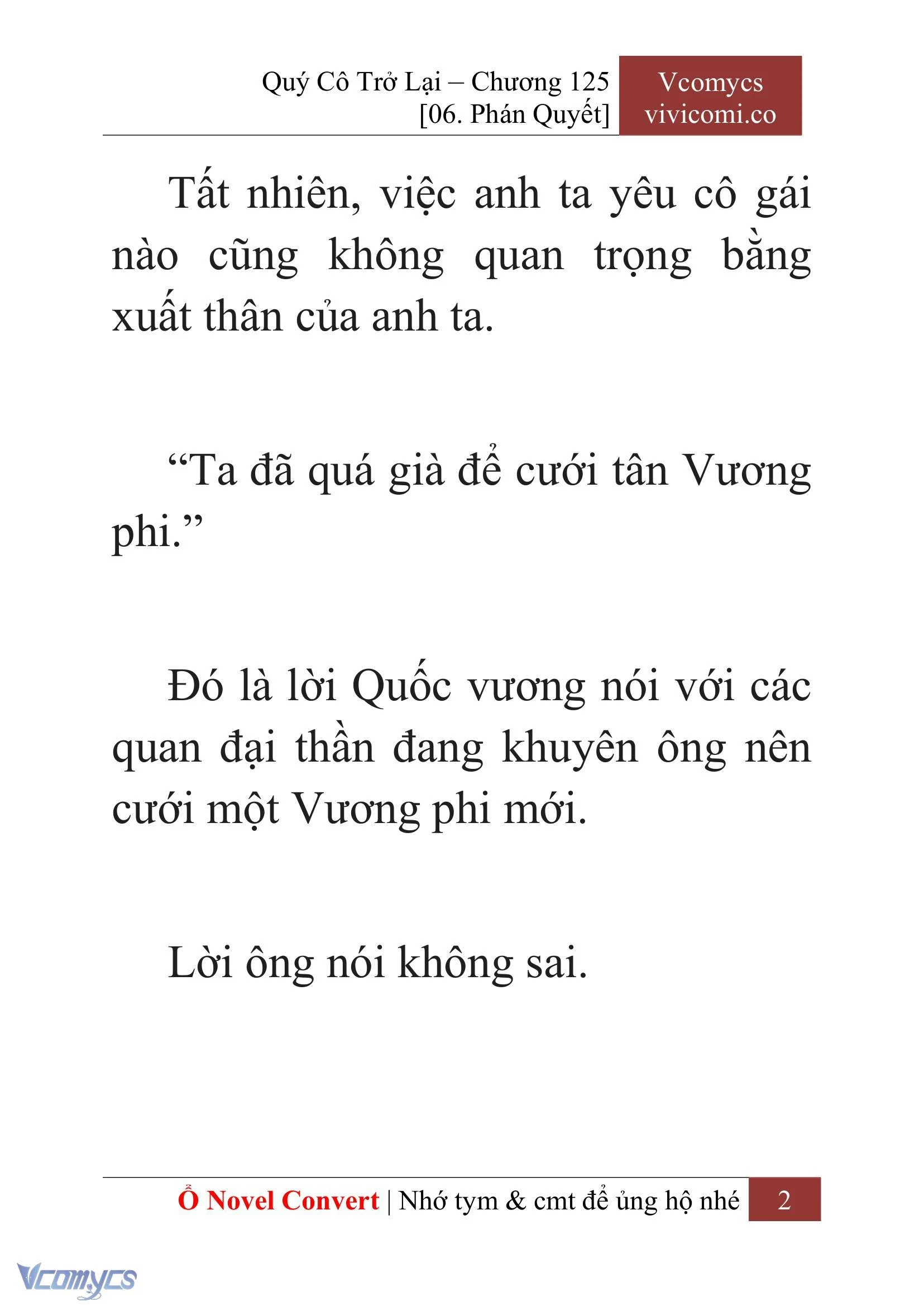 [Novel] Quý Cô Trở Lại Chapter  125 - 4