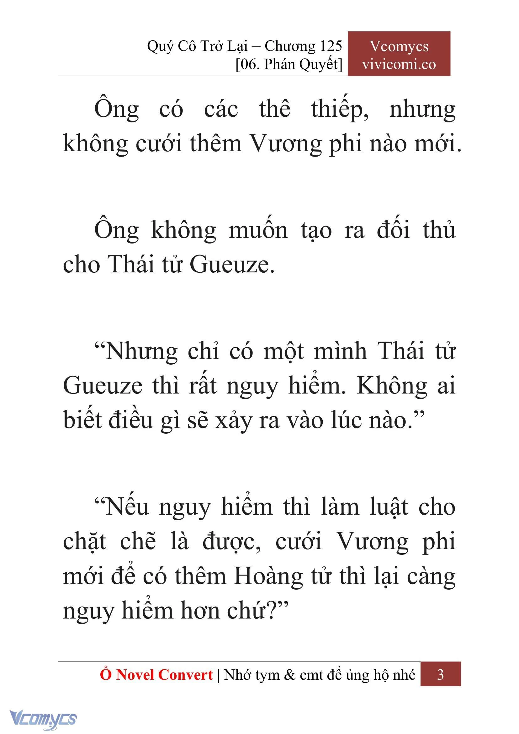 [Novel] Quý Cô Trở Lại Chapter  125 - 5