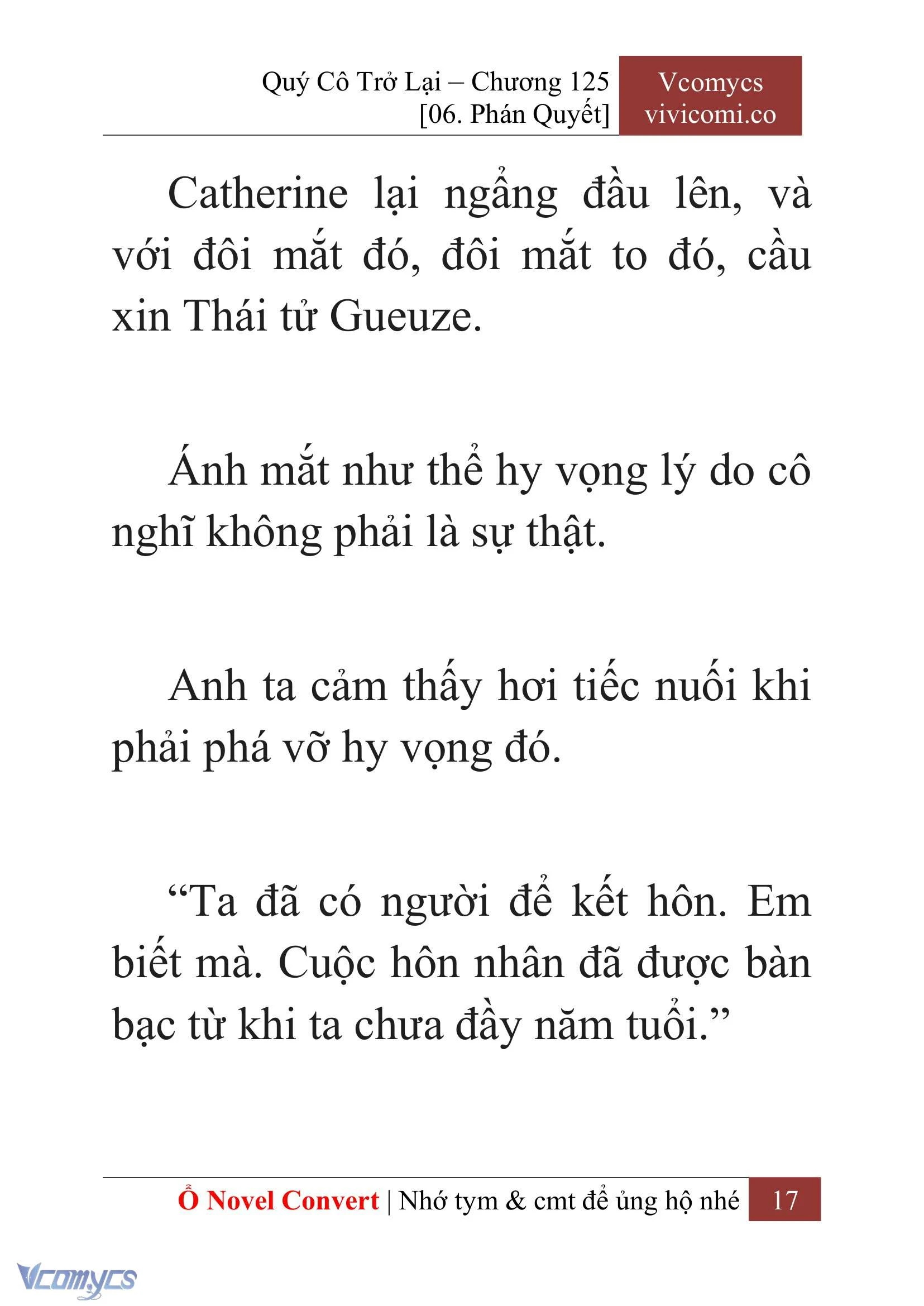 [Novel] Quý Cô Trở Lại Chapter  125 - 19