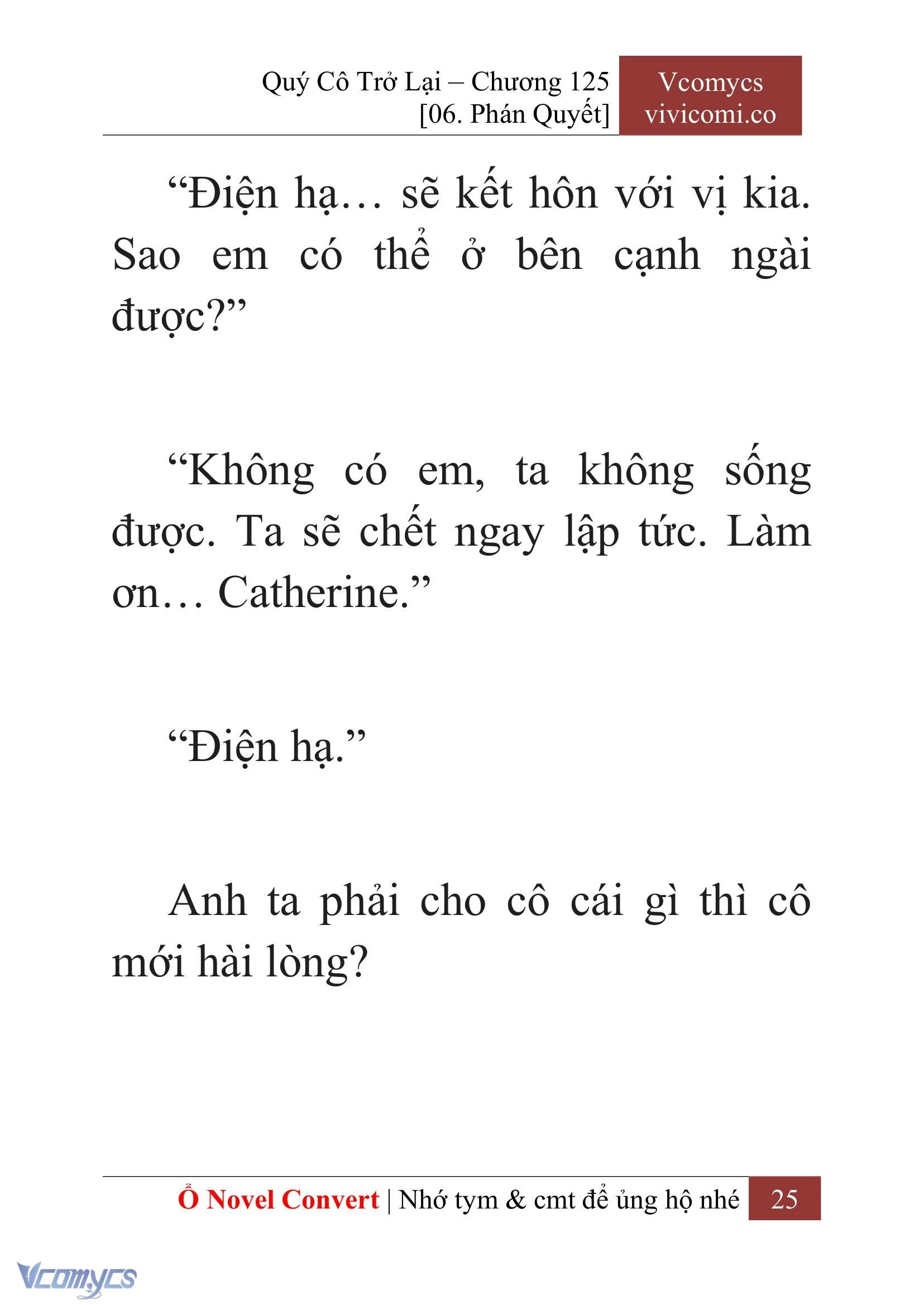 [Novel] Quý Cô Trở Lại Chapter  125 - 27