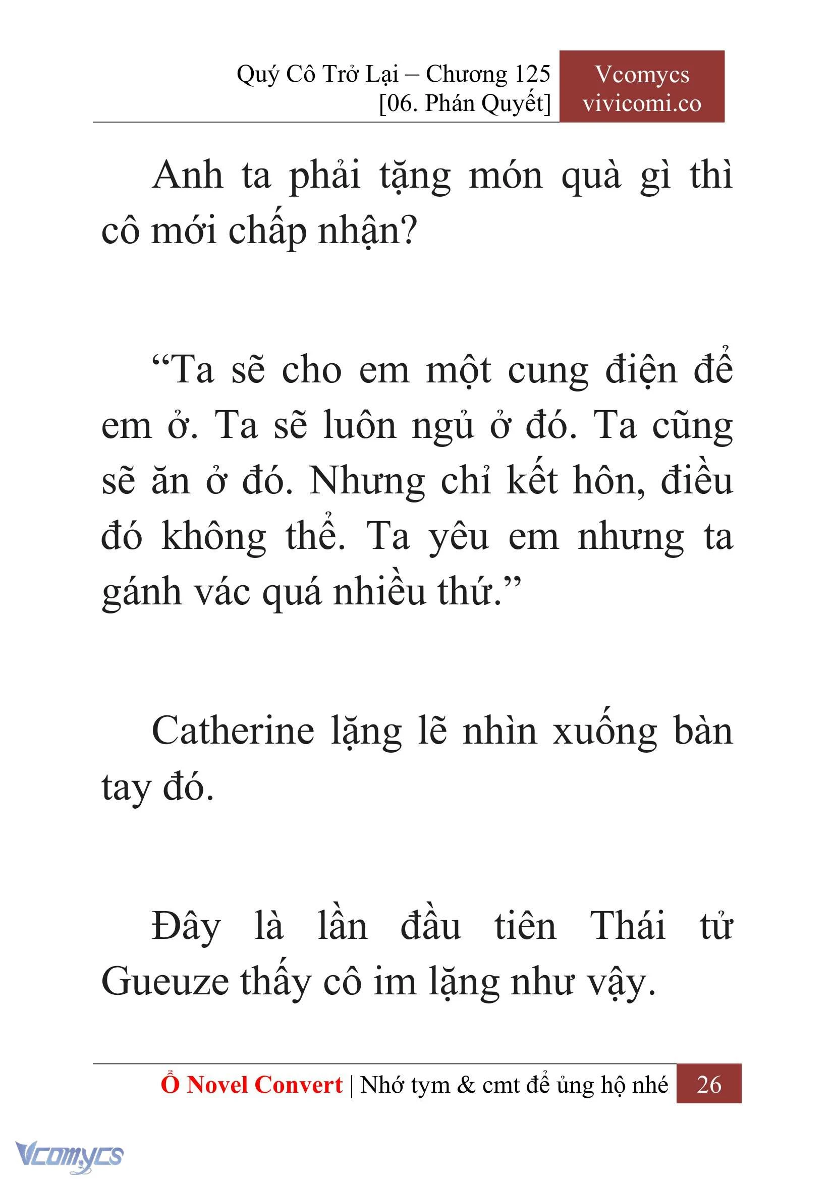 [Novel] Quý Cô Trở Lại Chapter  125 - 28