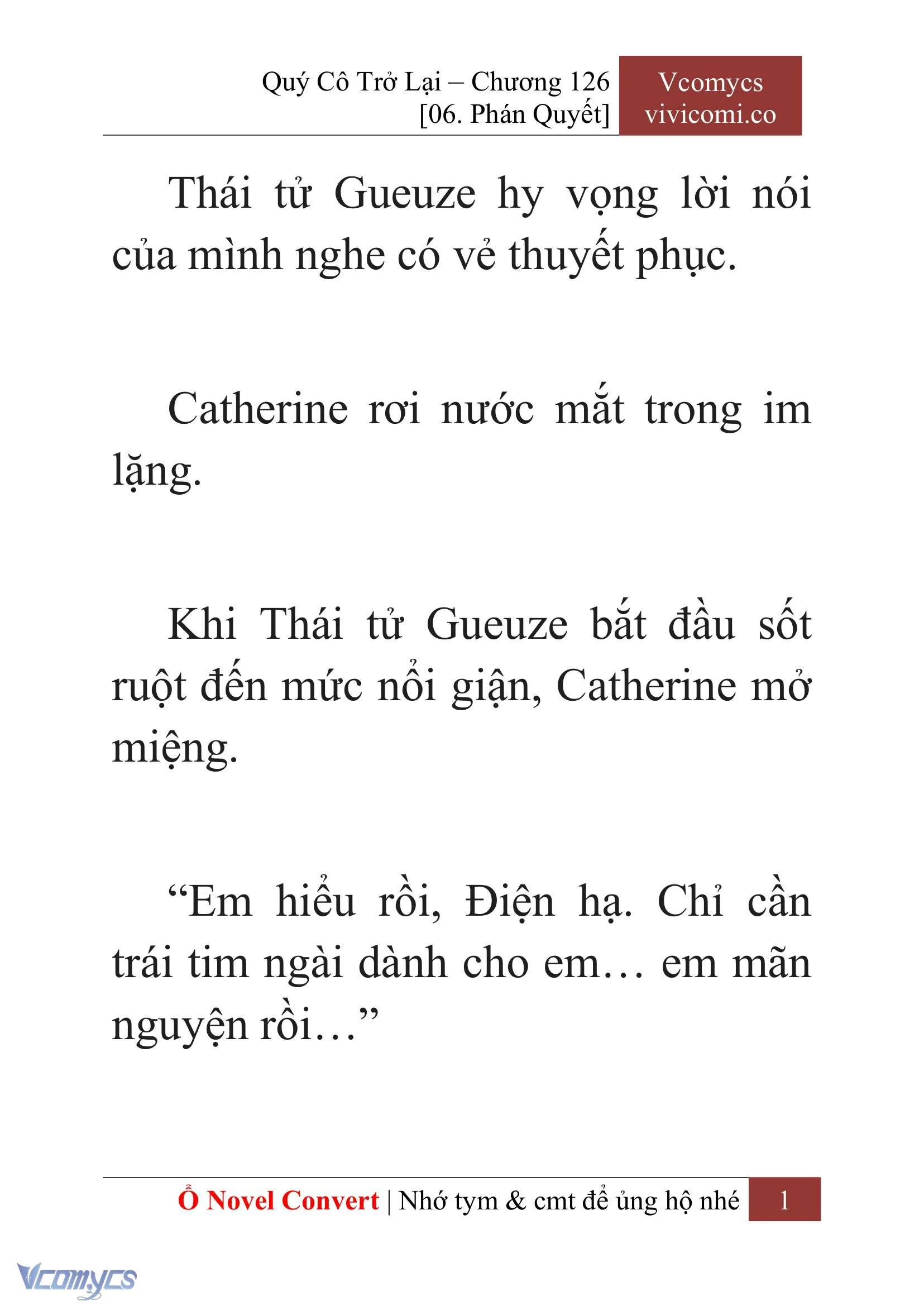 [Novel] Quý Cô Trở Lại Chapter  126 - 3