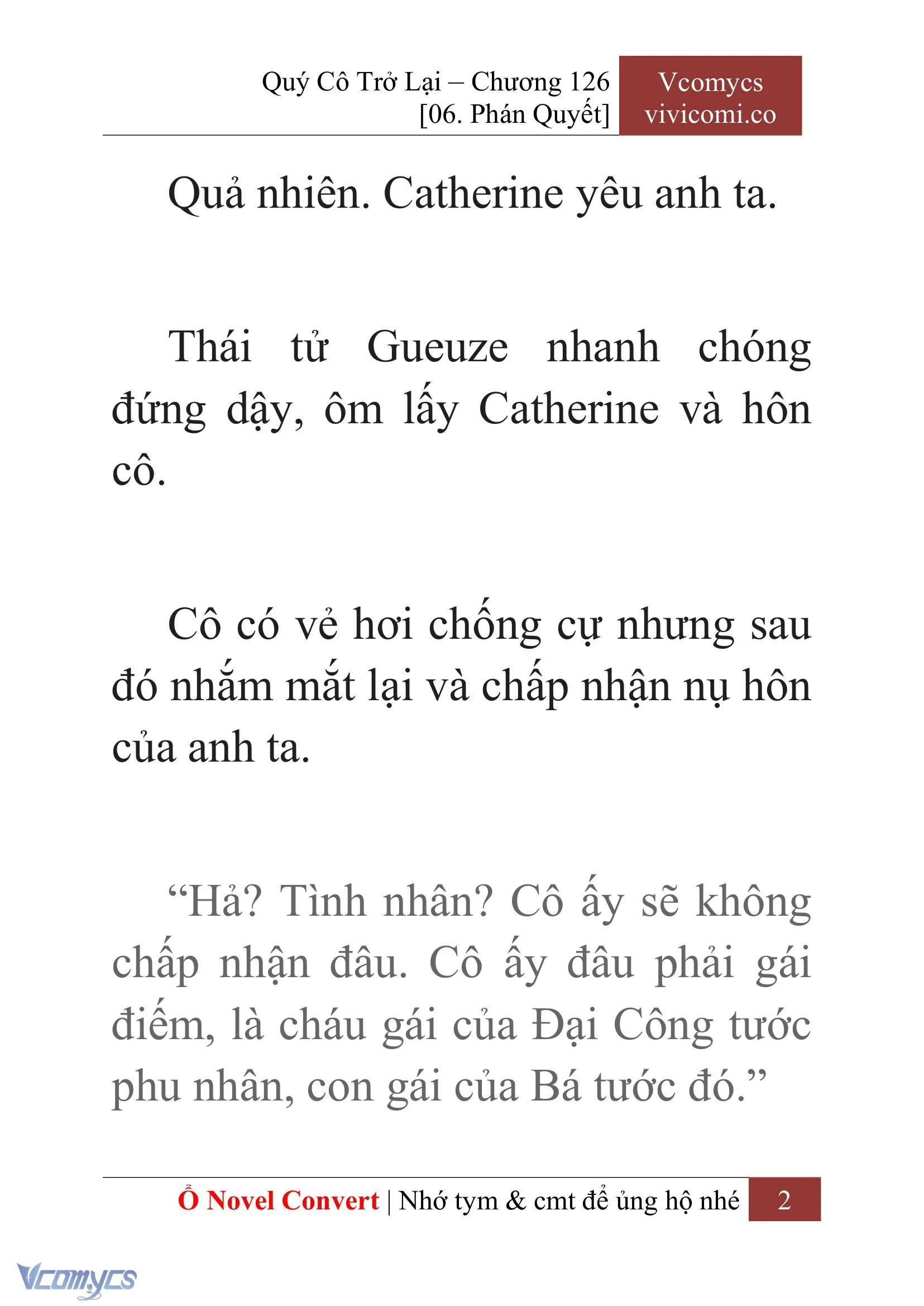 [Novel] Quý Cô Trở Lại Chapter  126 - 4