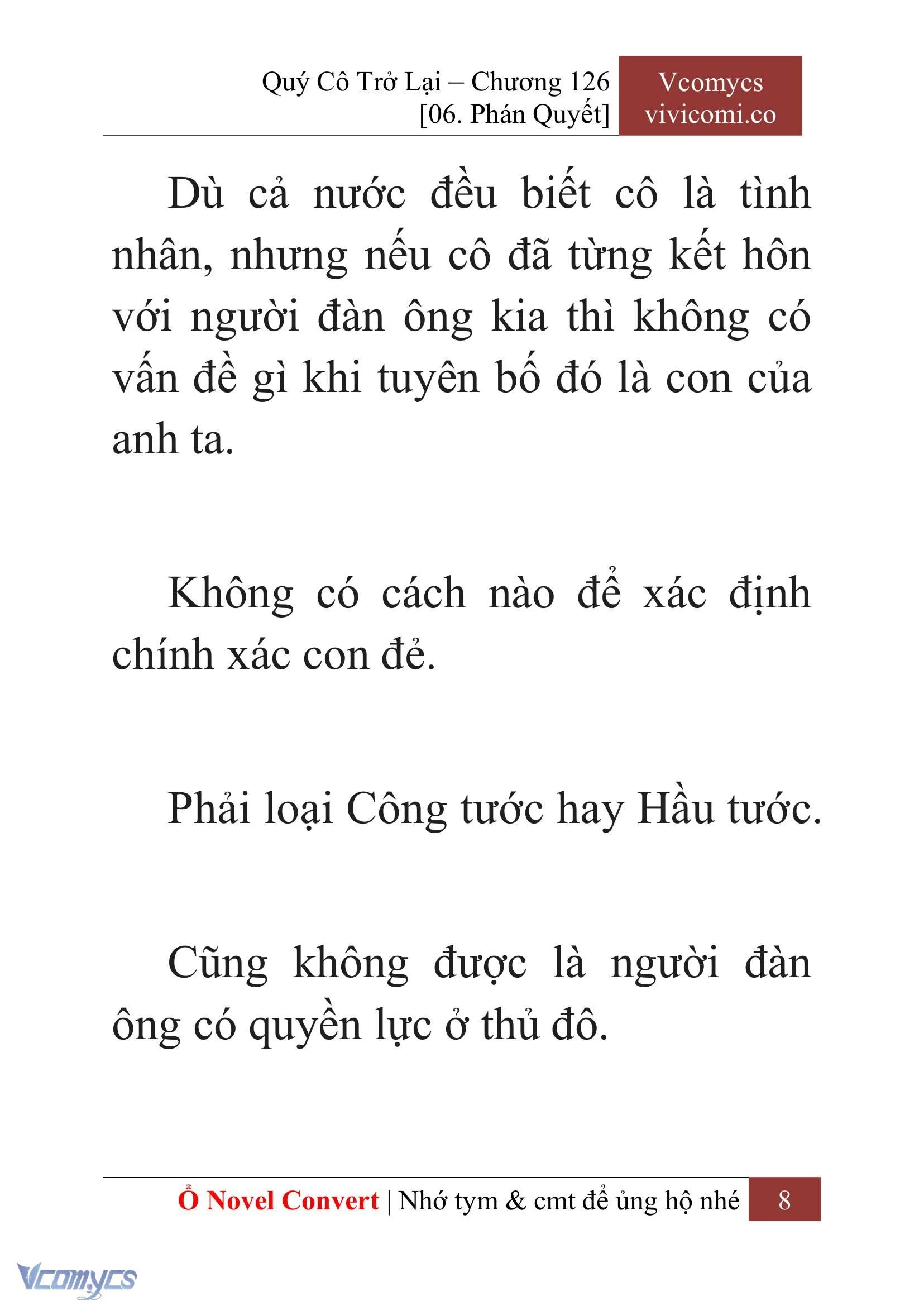 [Novel] Quý Cô Trở Lại Chapter  126 - 10