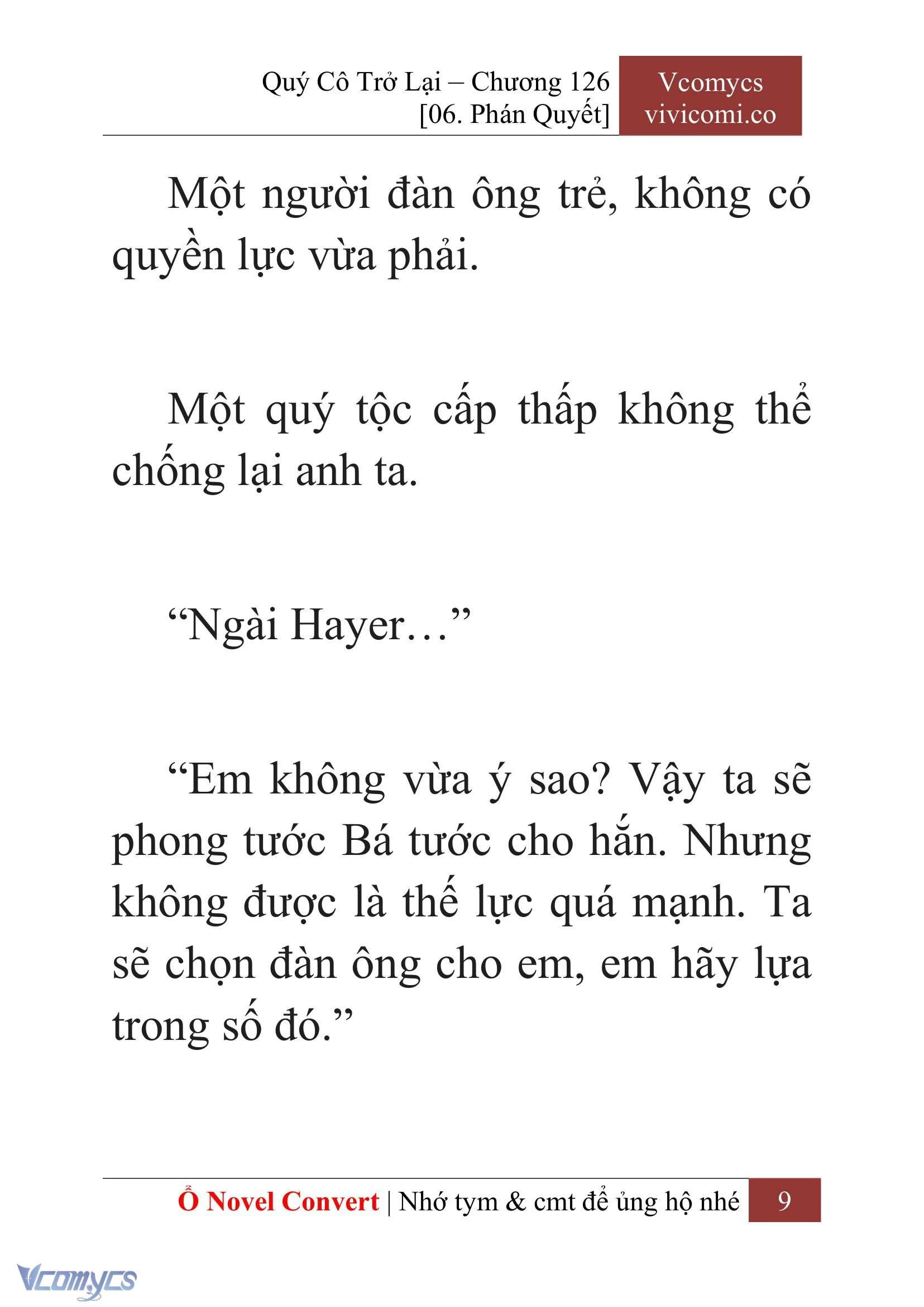 [Novel] Quý Cô Trở Lại Chapter  126 - 11