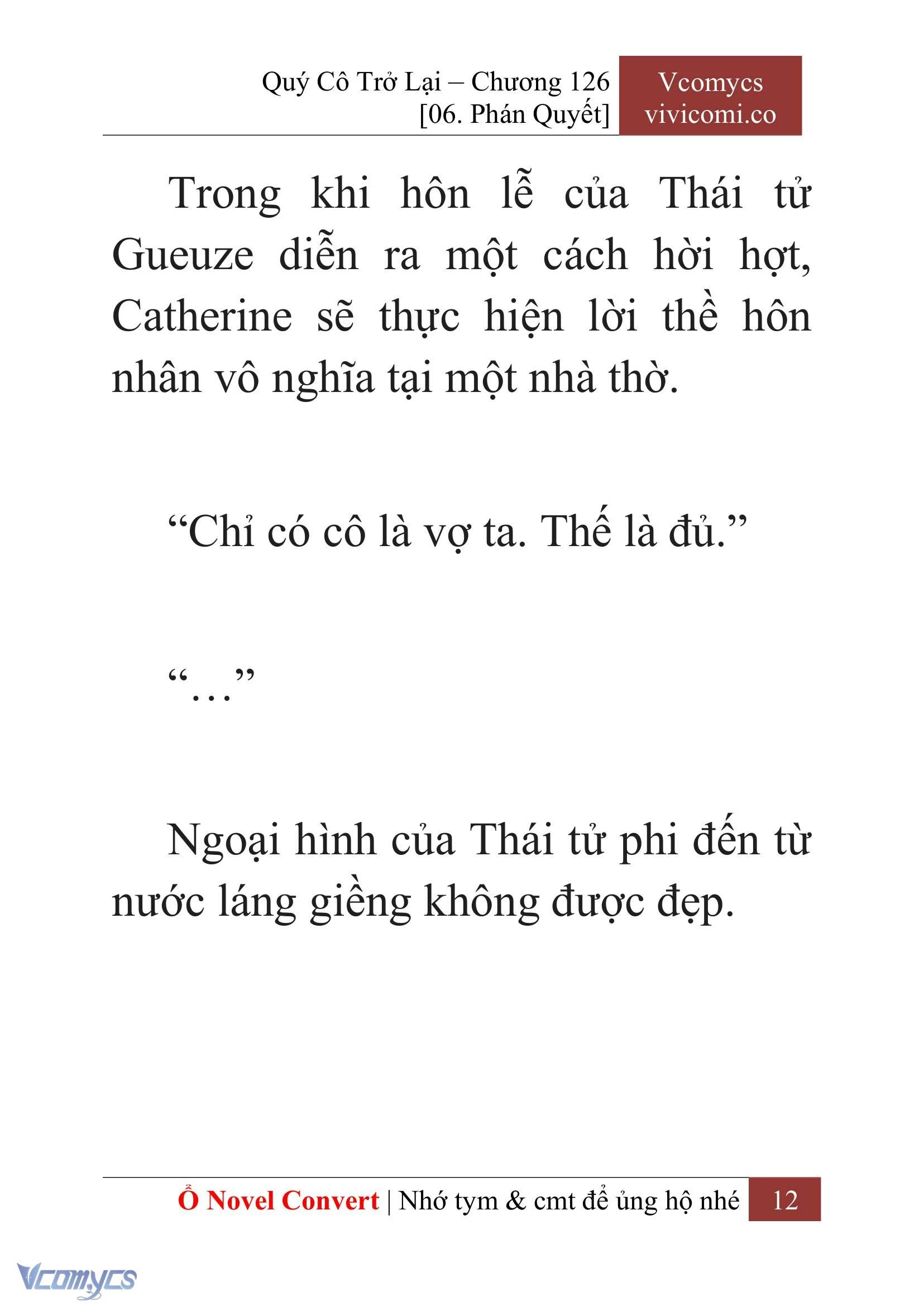 [Novel] Quý Cô Trở Lại Chapter  126 - 14