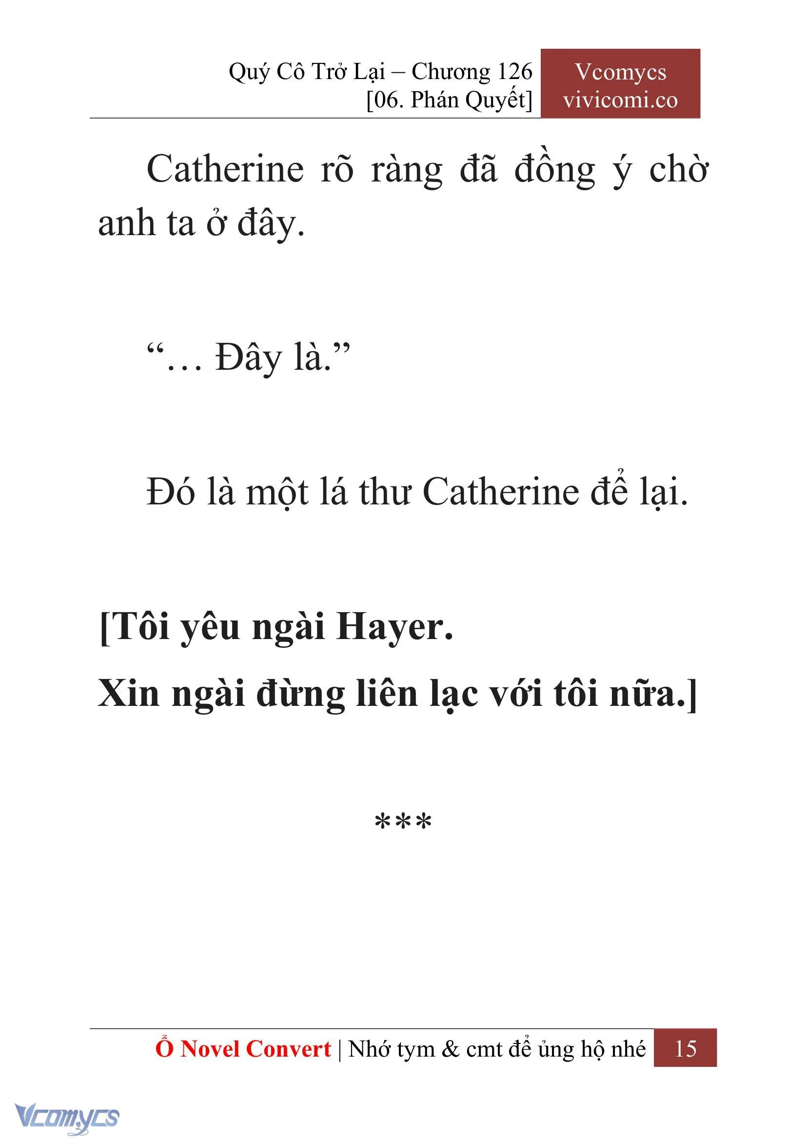 [Novel] Quý Cô Trở Lại Chapter  126 - 17