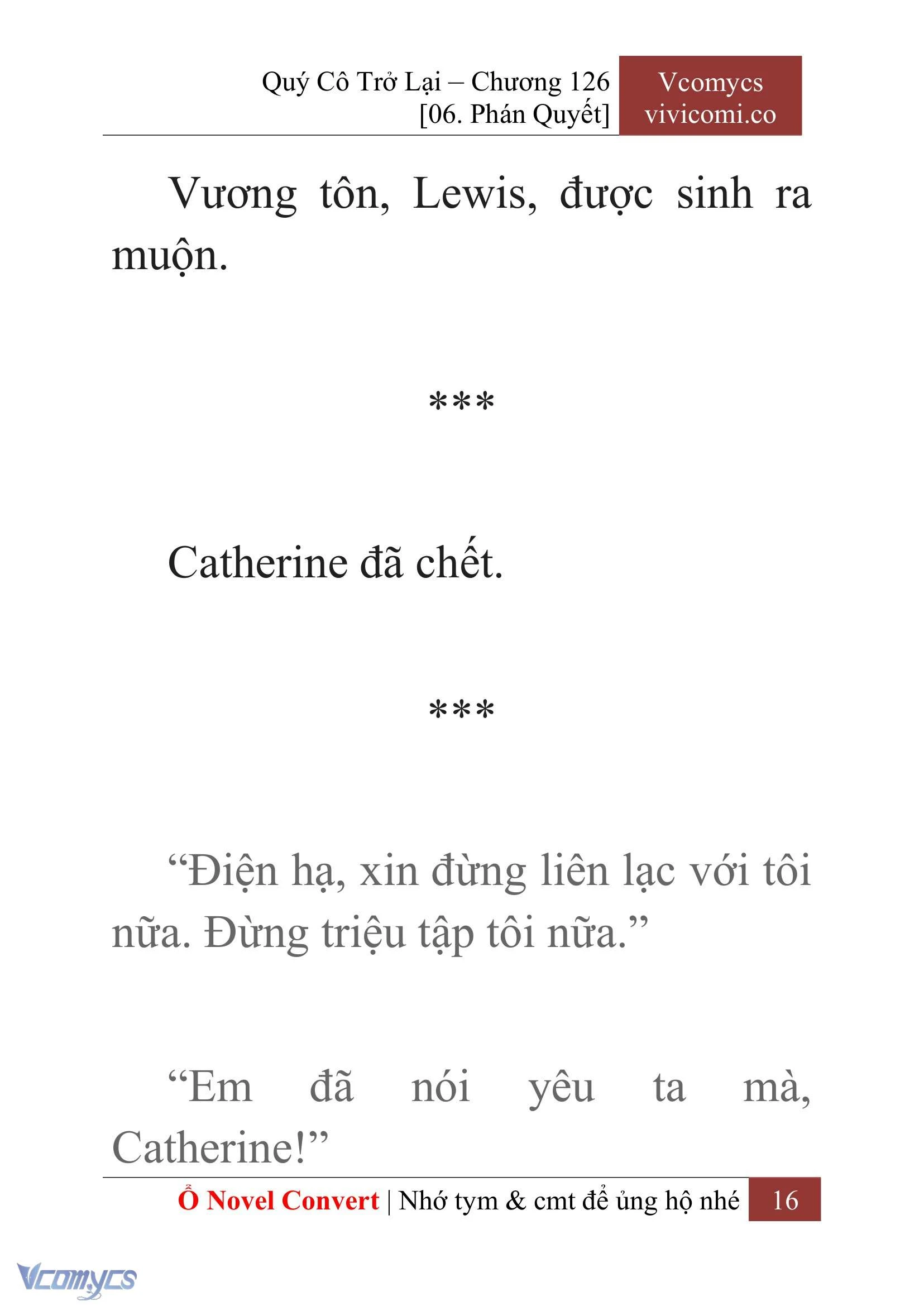 [Novel] Quý Cô Trở Lại Chapter  126 - 18
