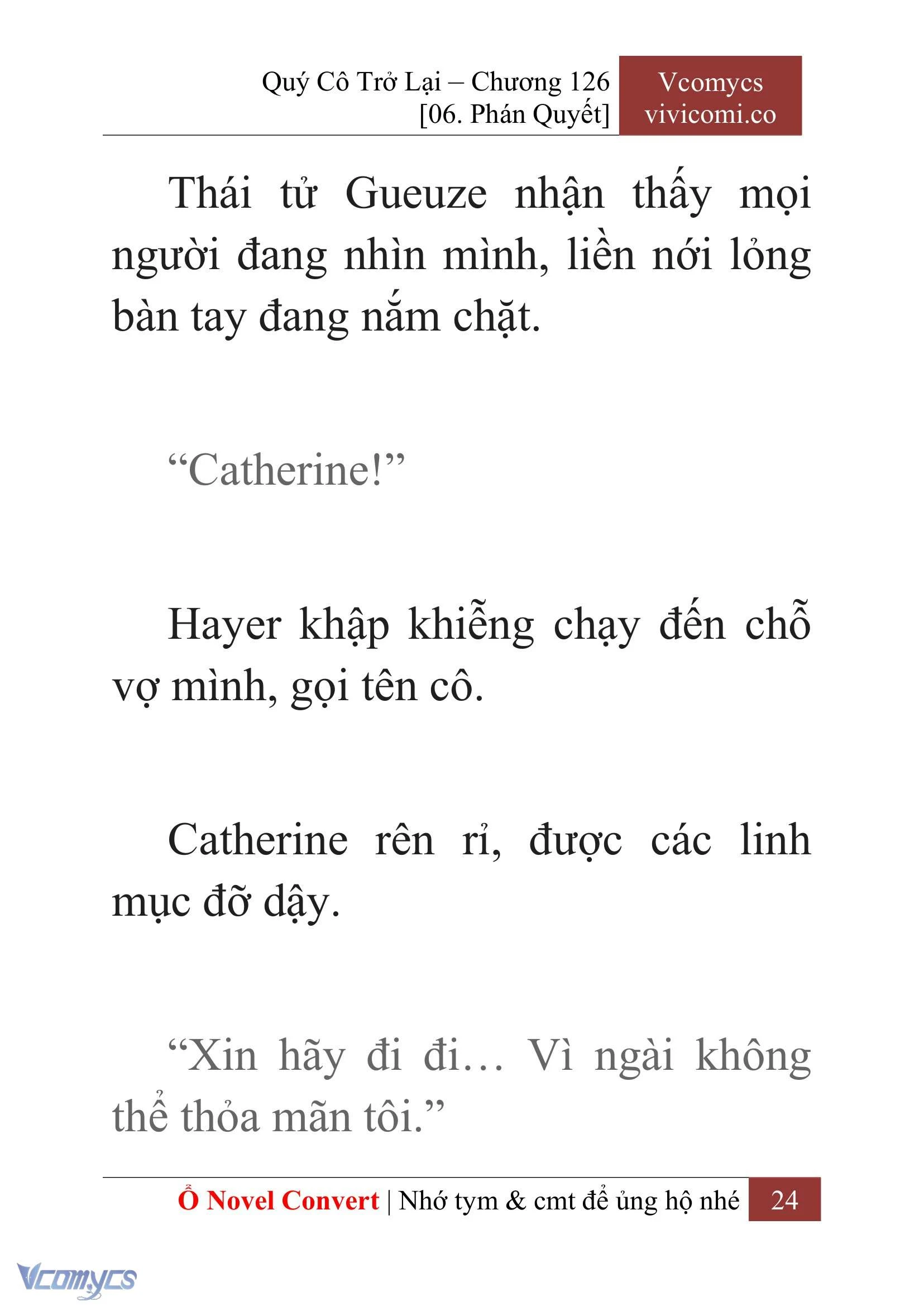 [Novel] Quý Cô Trở Lại Chapter  126 - 26