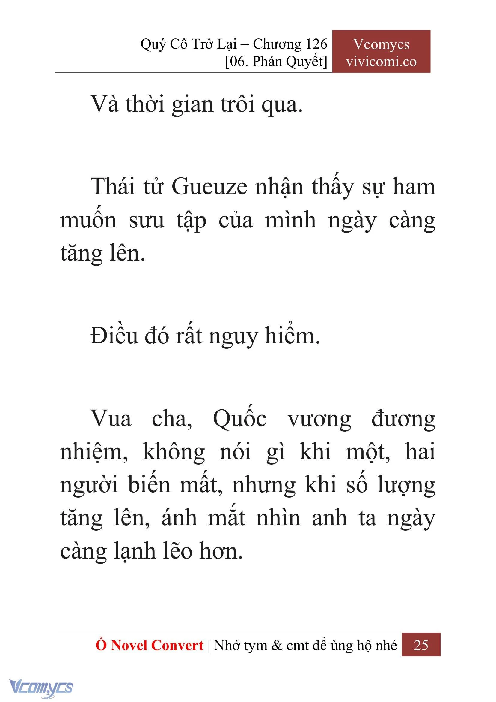 [Novel] Quý Cô Trở Lại Chapter  126 - 27