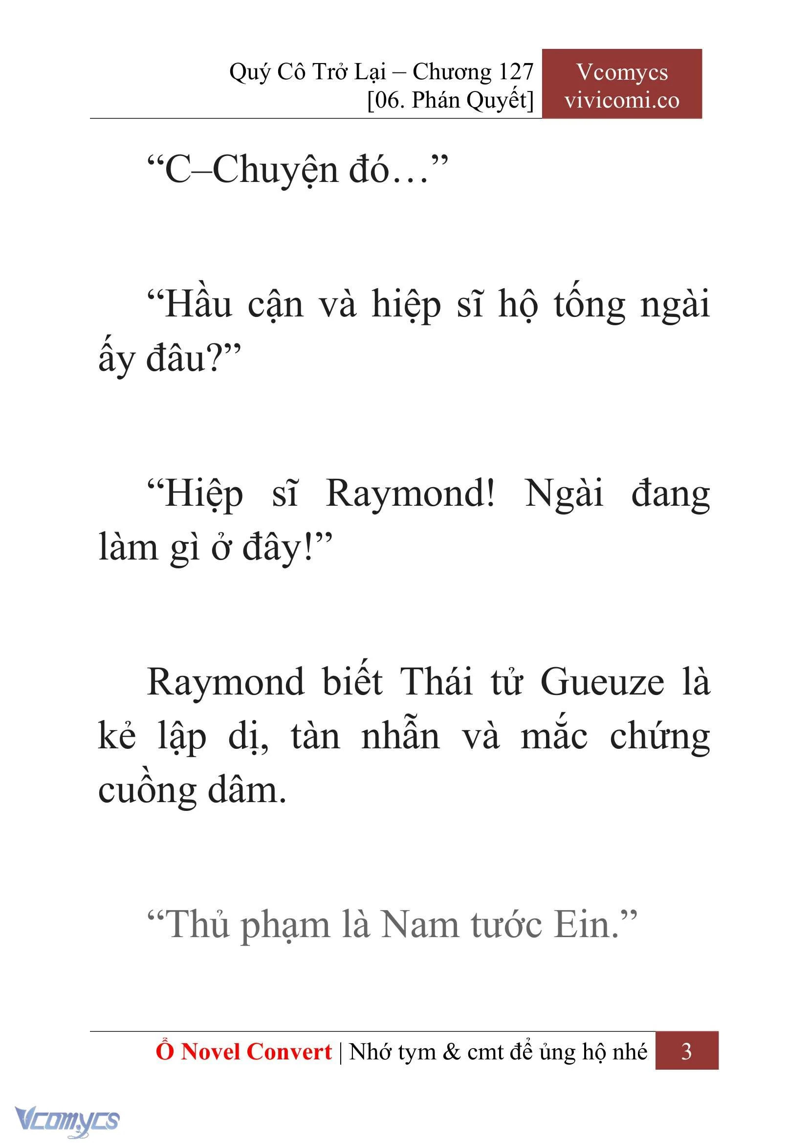 [Novel] Quý Cô Trở Lại Chapter  127 - 5