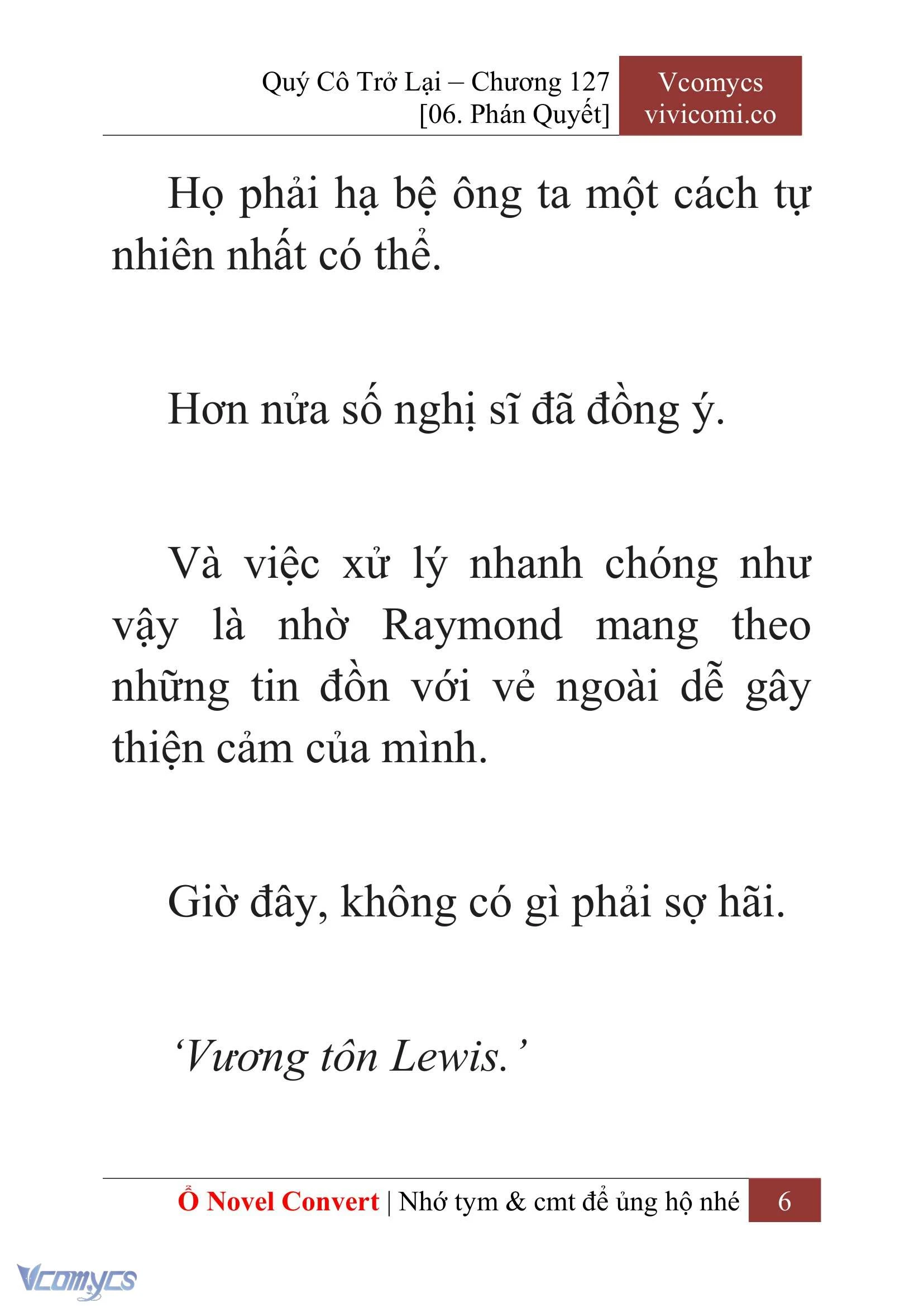 [Novel] Quý Cô Trở Lại Chapter  127 - 8