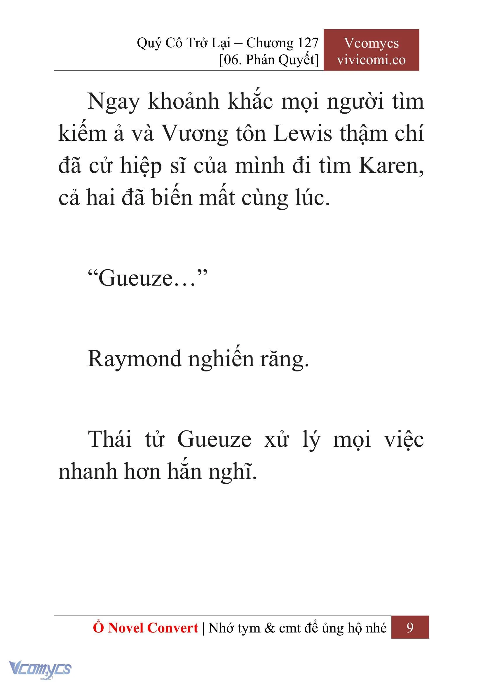 [Novel] Quý Cô Trở Lại Chapter  127 - 11