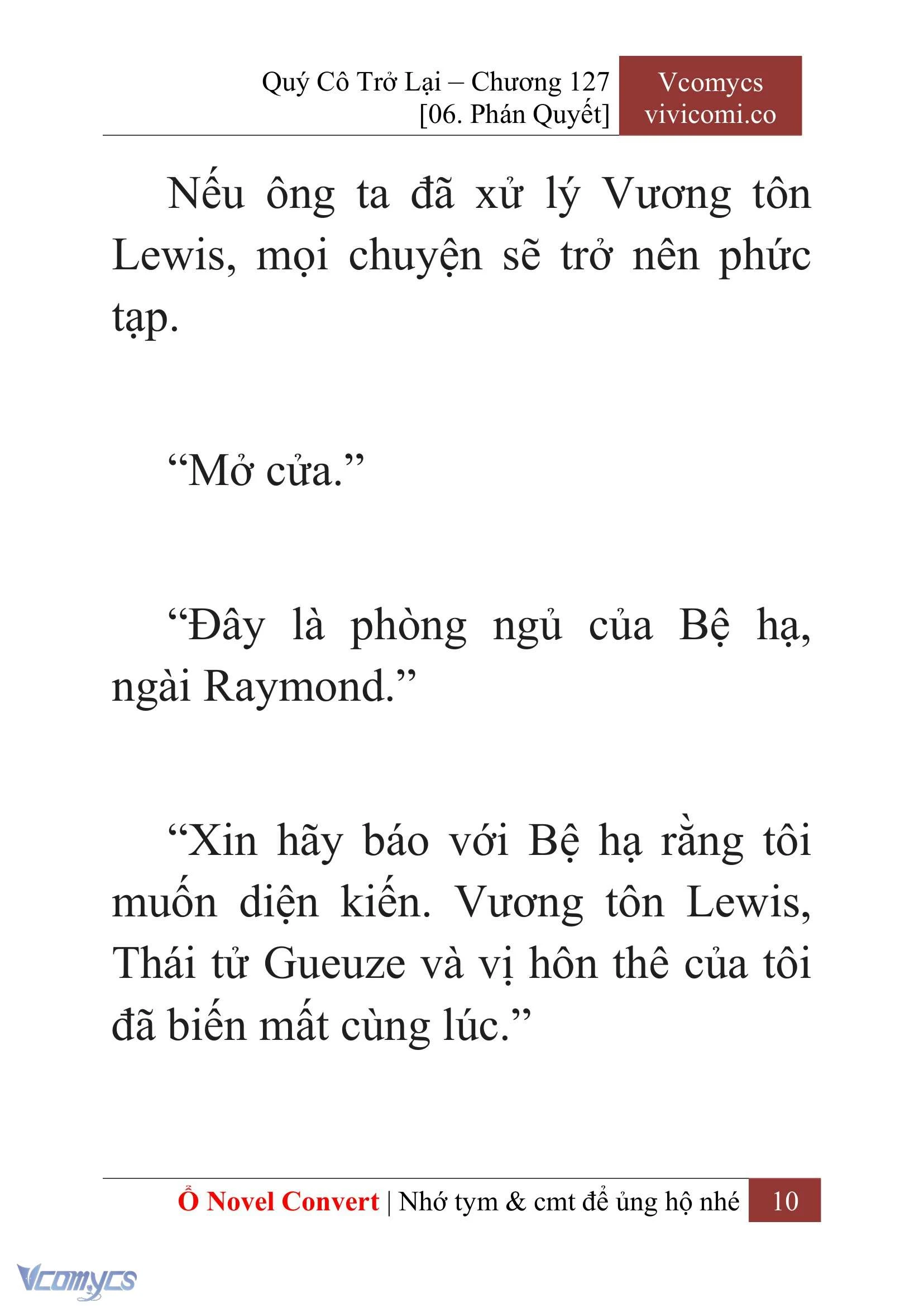 [Novel] Quý Cô Trở Lại Chapter  127 - 12