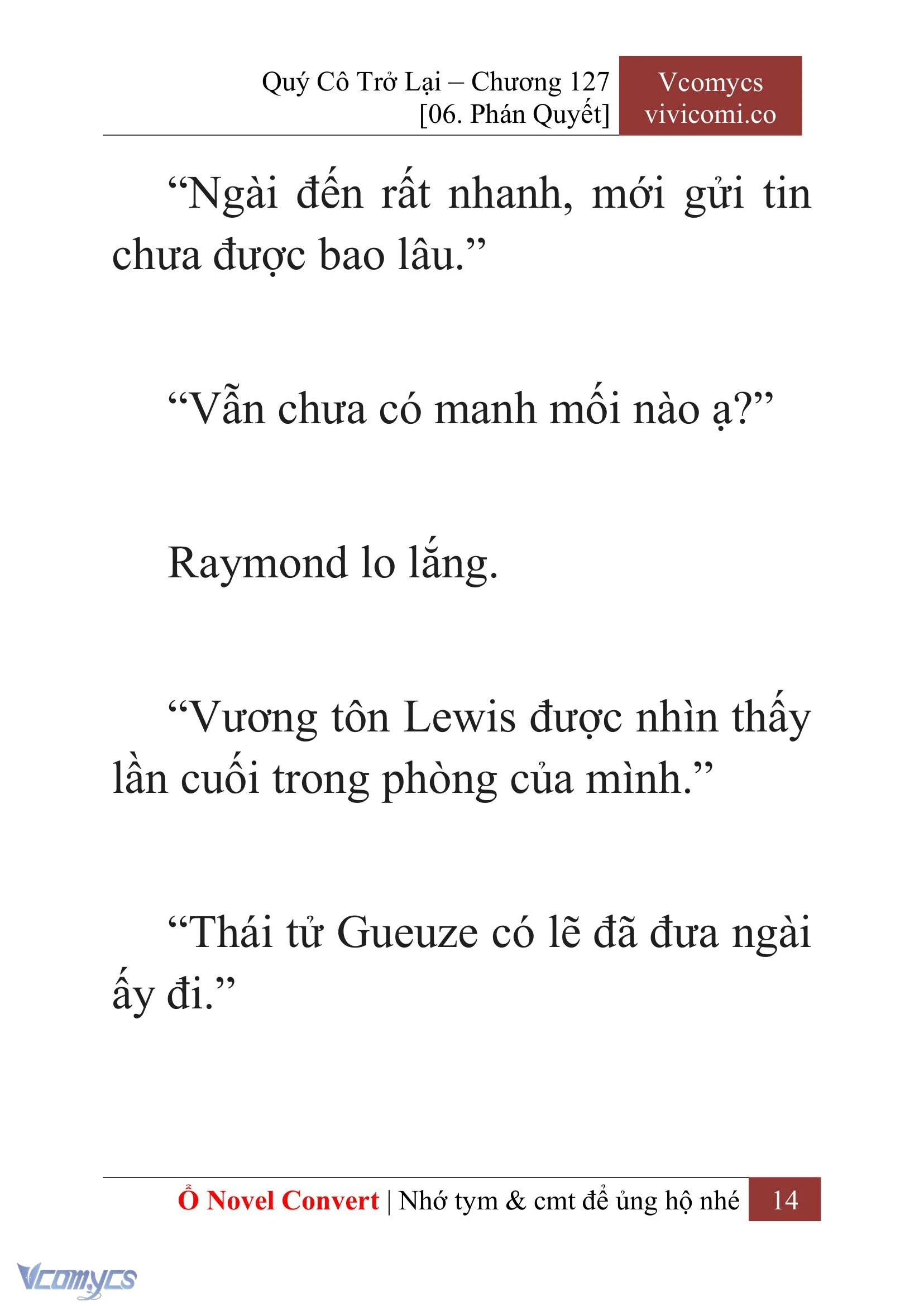 [Novel] Quý Cô Trở Lại Chapter  127 - 16