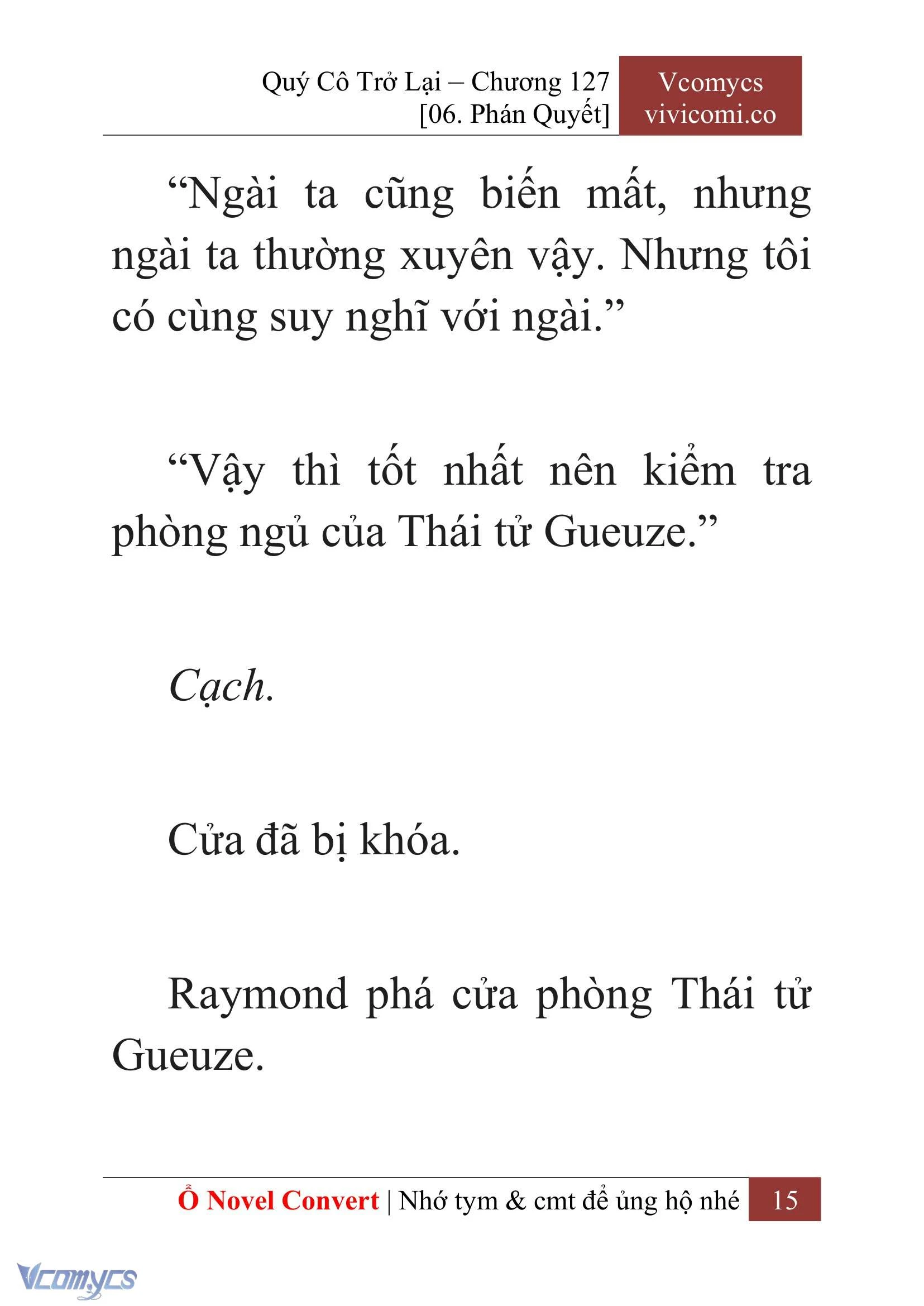 [Novel] Quý Cô Trở Lại Chapter  127 - 17