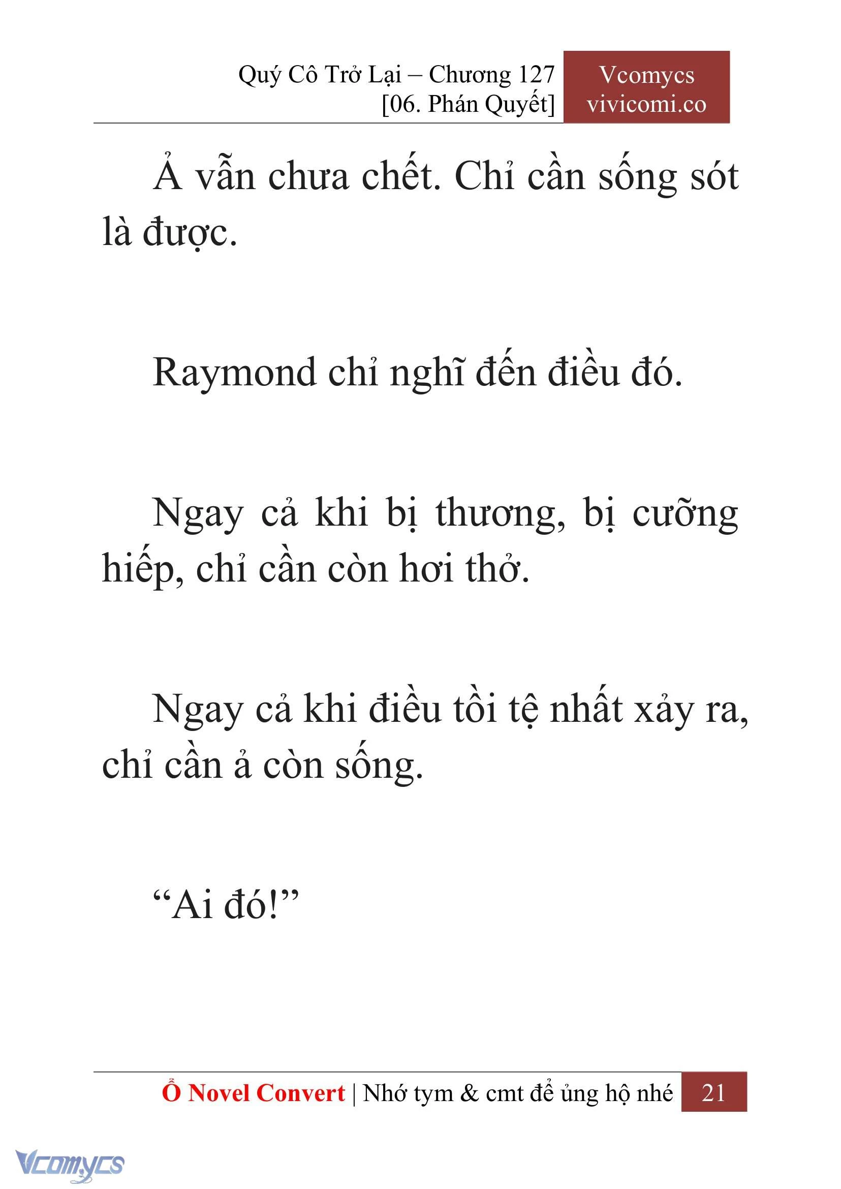 [Novel] Quý Cô Trở Lại Chapter  127 - 23