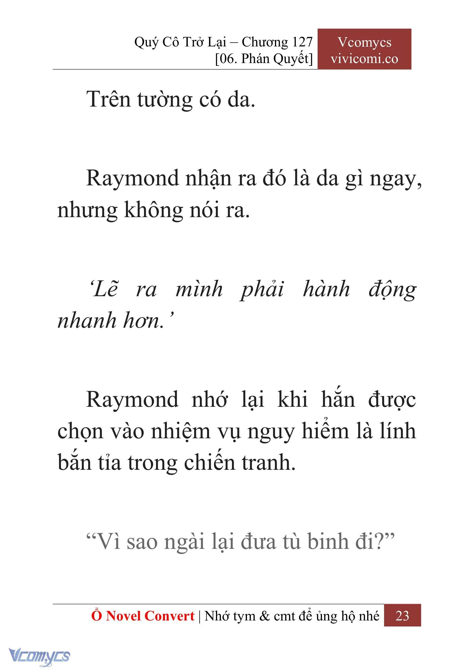 [Novel] Quý Cô Trở Lại Chapter  127 - 25