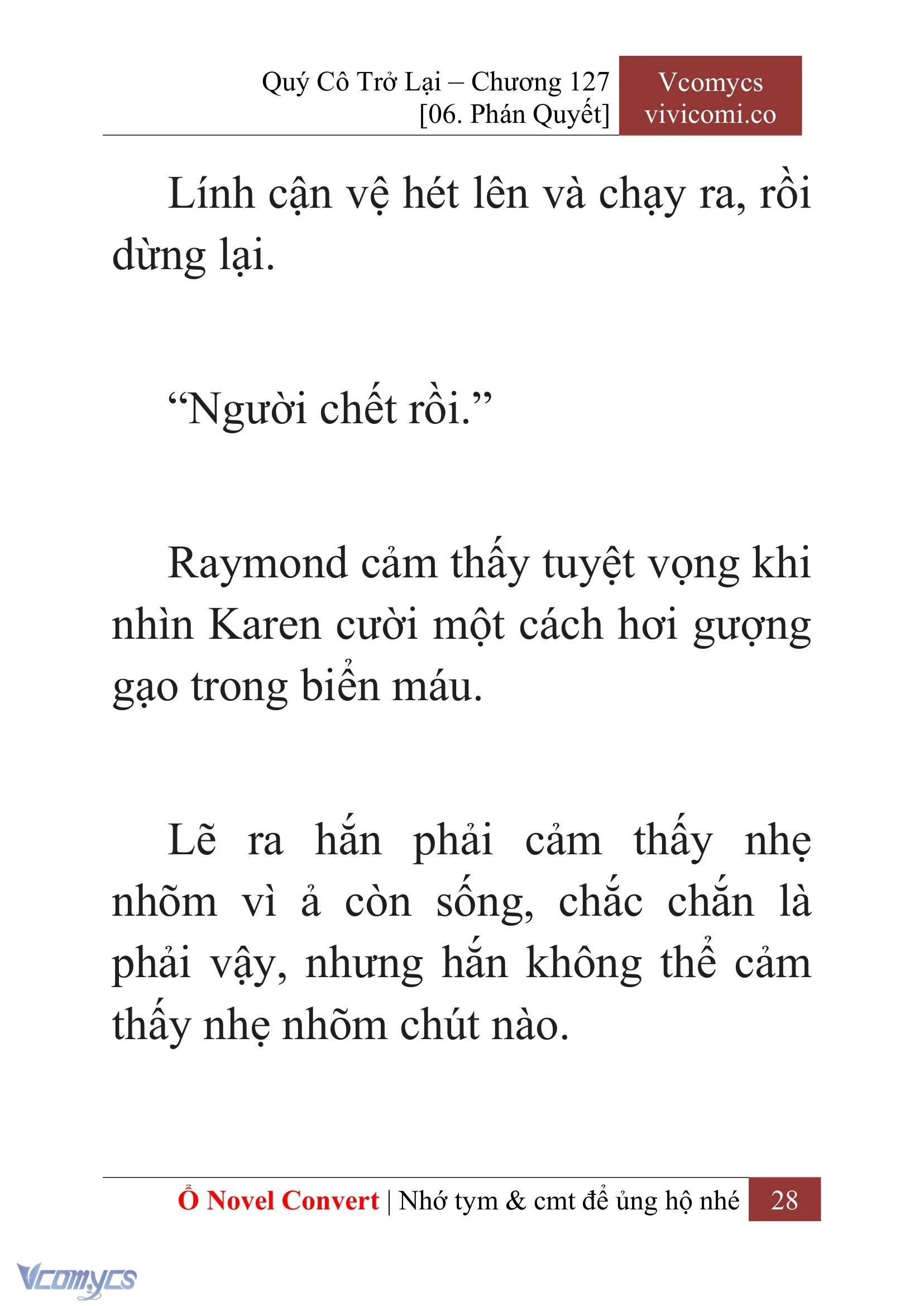 [Novel] Quý Cô Trở Lại Chapter  127 - 30