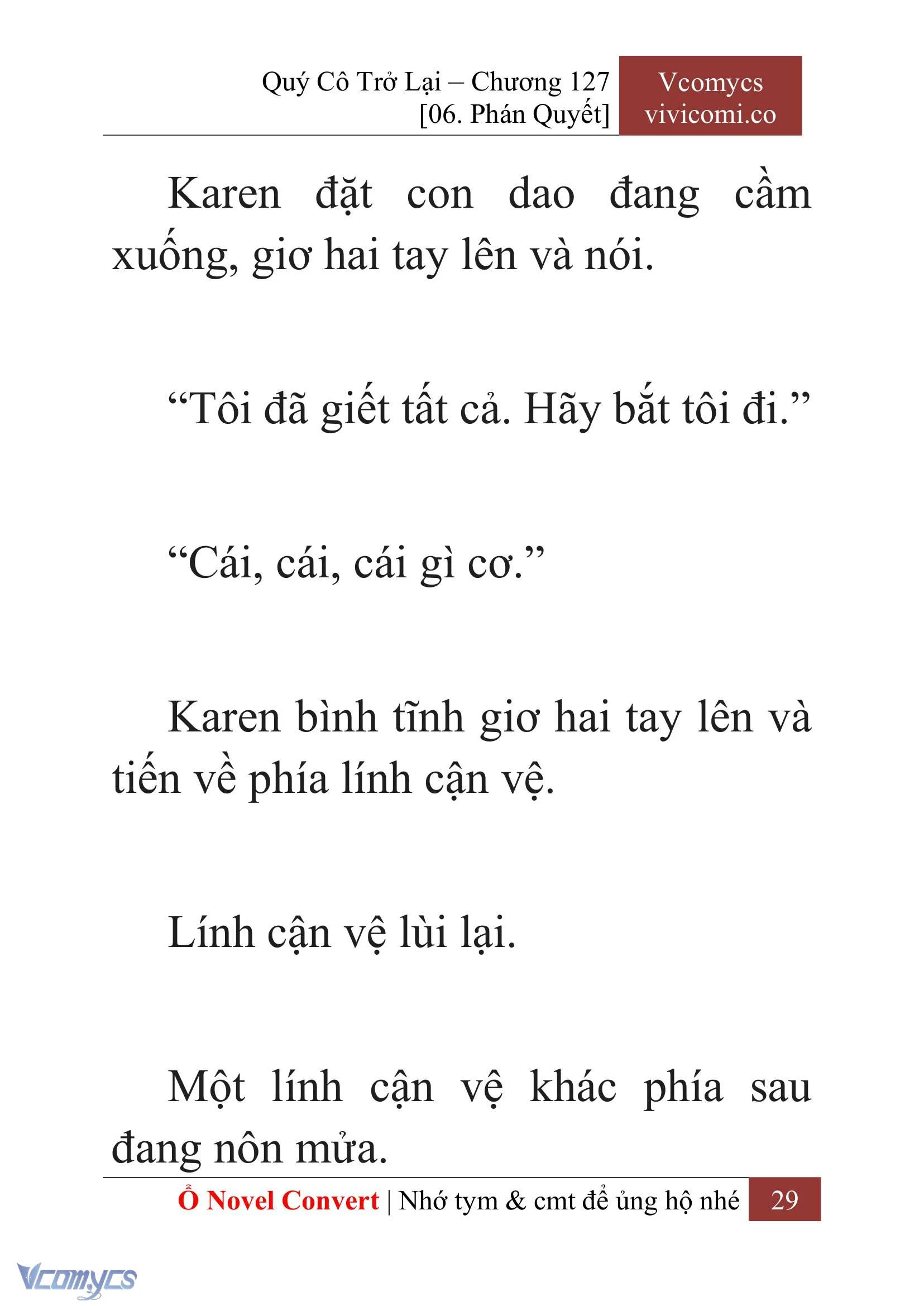 [Novel] Quý Cô Trở Lại Chapter  127 - 31