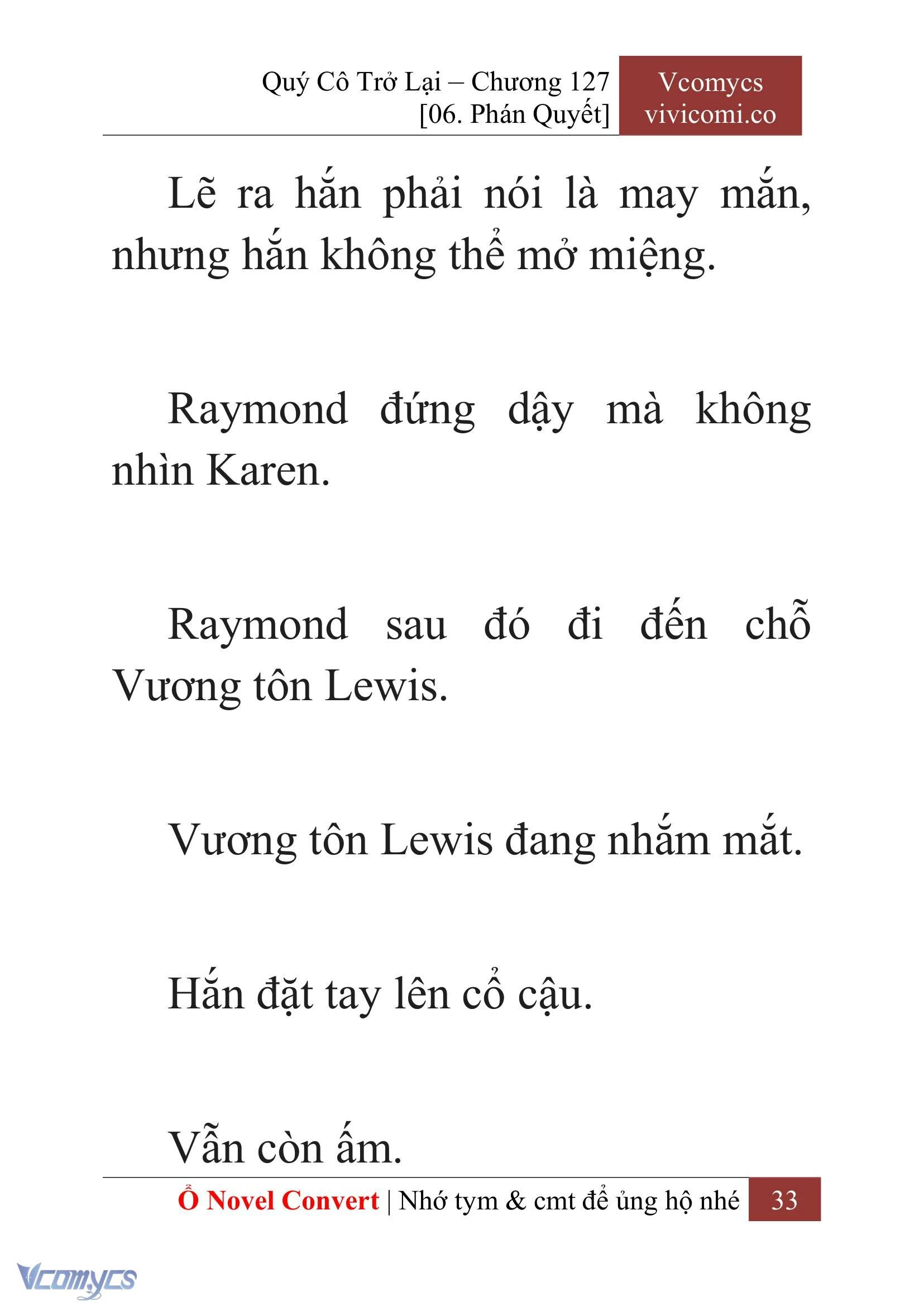 [Novel] Quý Cô Trở Lại Chapter  127 - 35