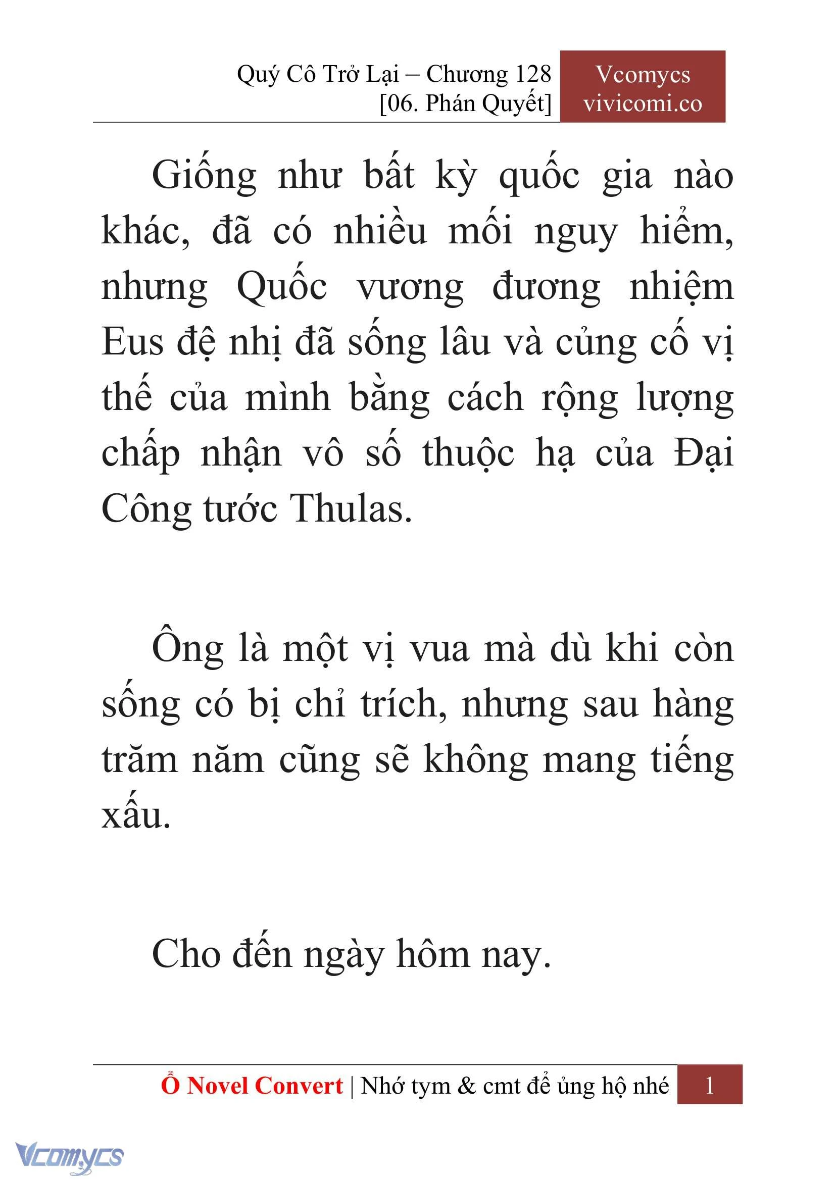 [Novel] Quý Cô Trở Lại Chapter  128 - 3