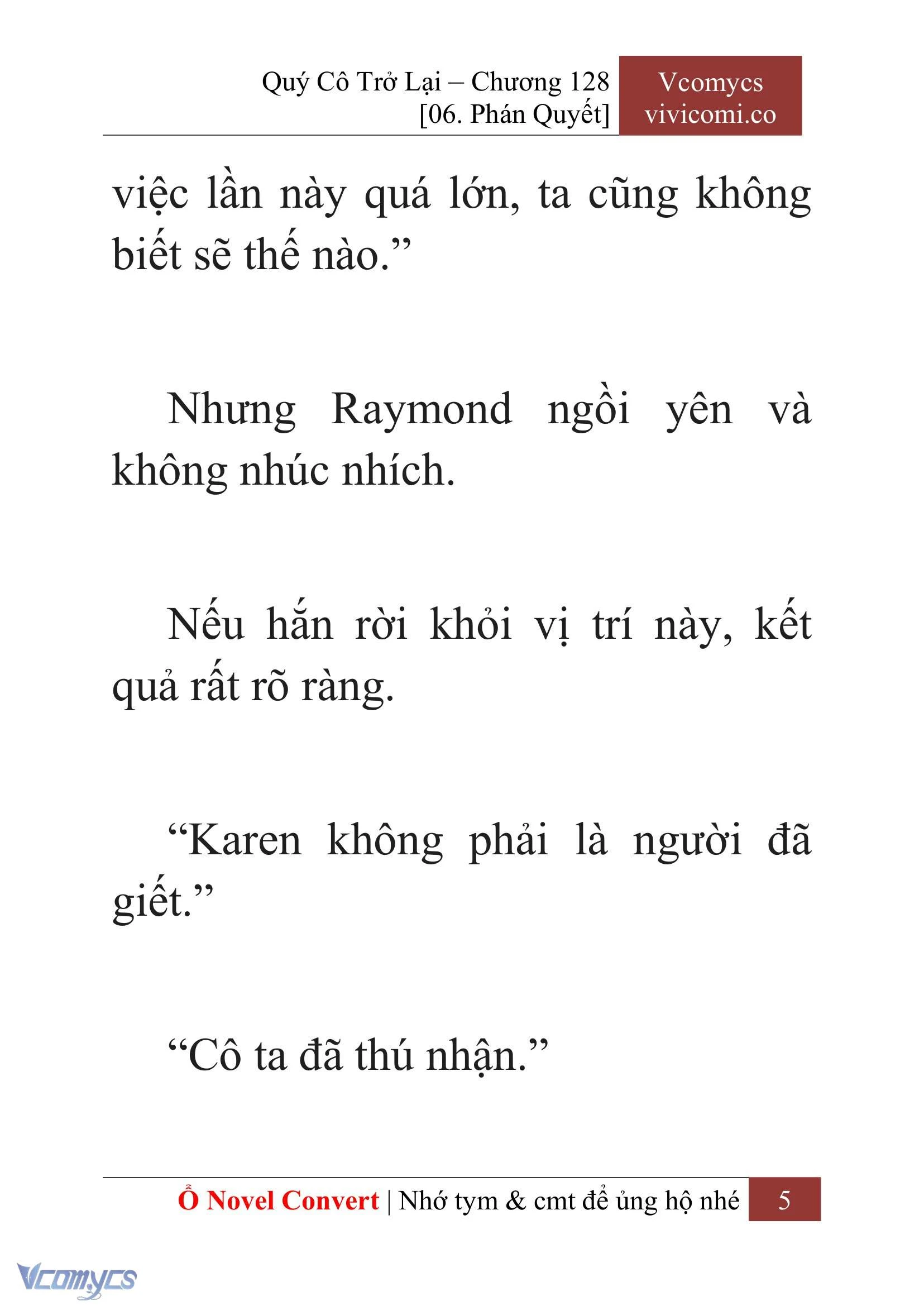 [Novel] Quý Cô Trở Lại Chapter  128 - 7